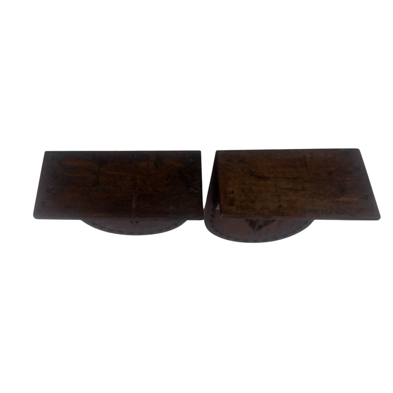 Vintage Pair Of 1940's Small Oak Plinths   Shelves   Display   Wall Hanging   Table Mounted   Home Decor photo 58.0