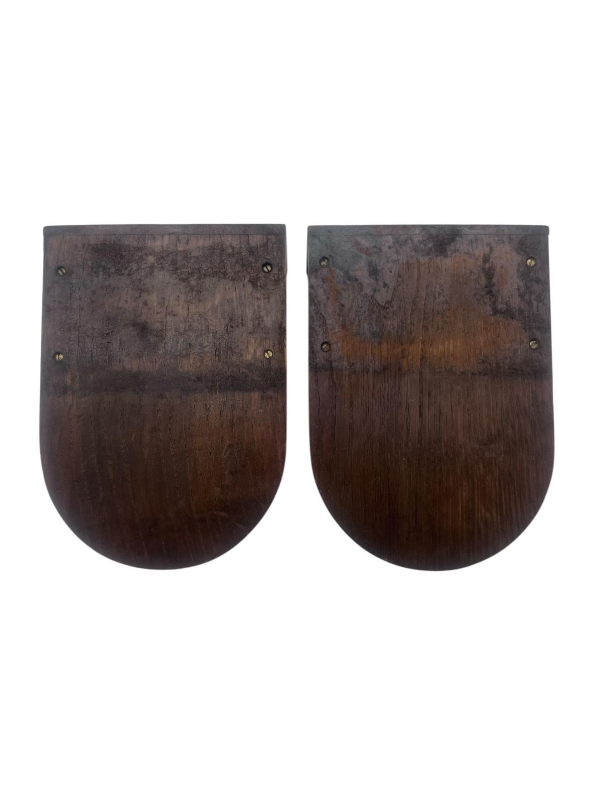 Vintage Pair Of 1940's Small Oak Plinths   Shelves   Display   Wall Hanging   Table Mounted   Home Decor photo buy