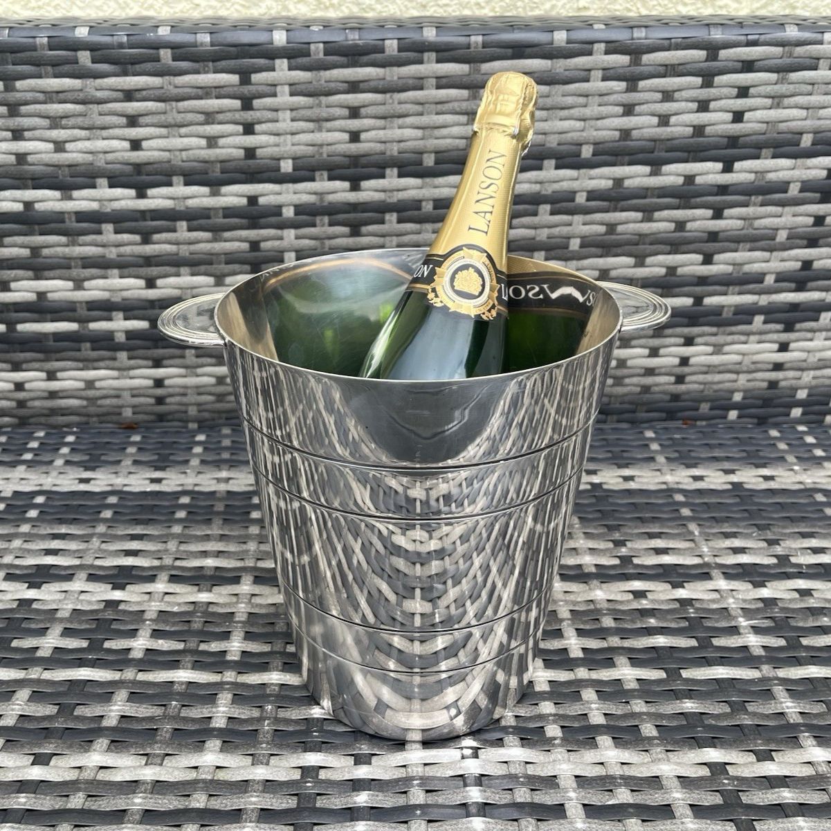 Quality Elkington Silver Plated Art Deco Champagne Wine Bottle Ice Bucket Cooler