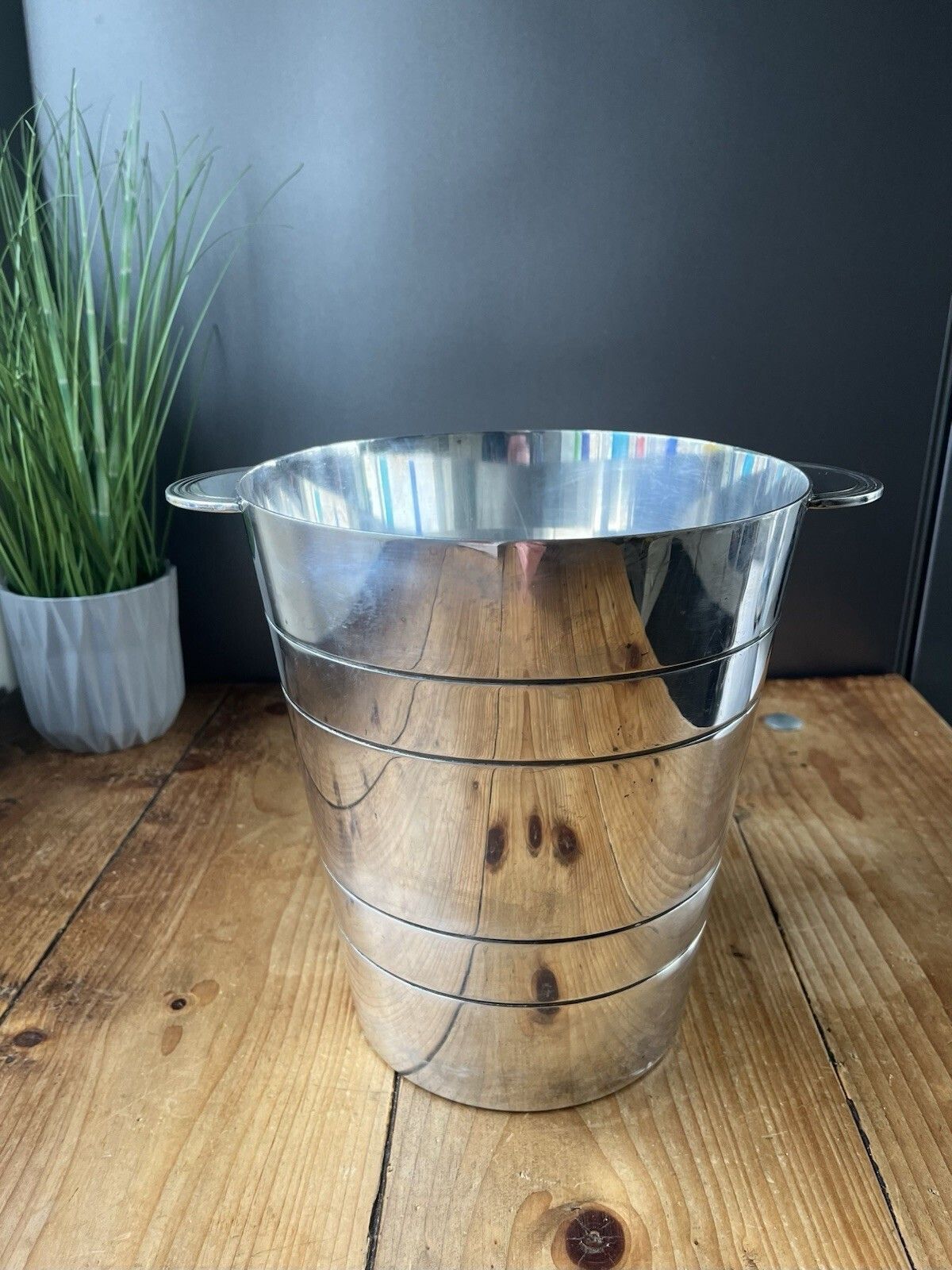 Quality Elkington Silver Plated Art Deco Champagne Wine Bottle Ice Bucket Cooler photo for sale