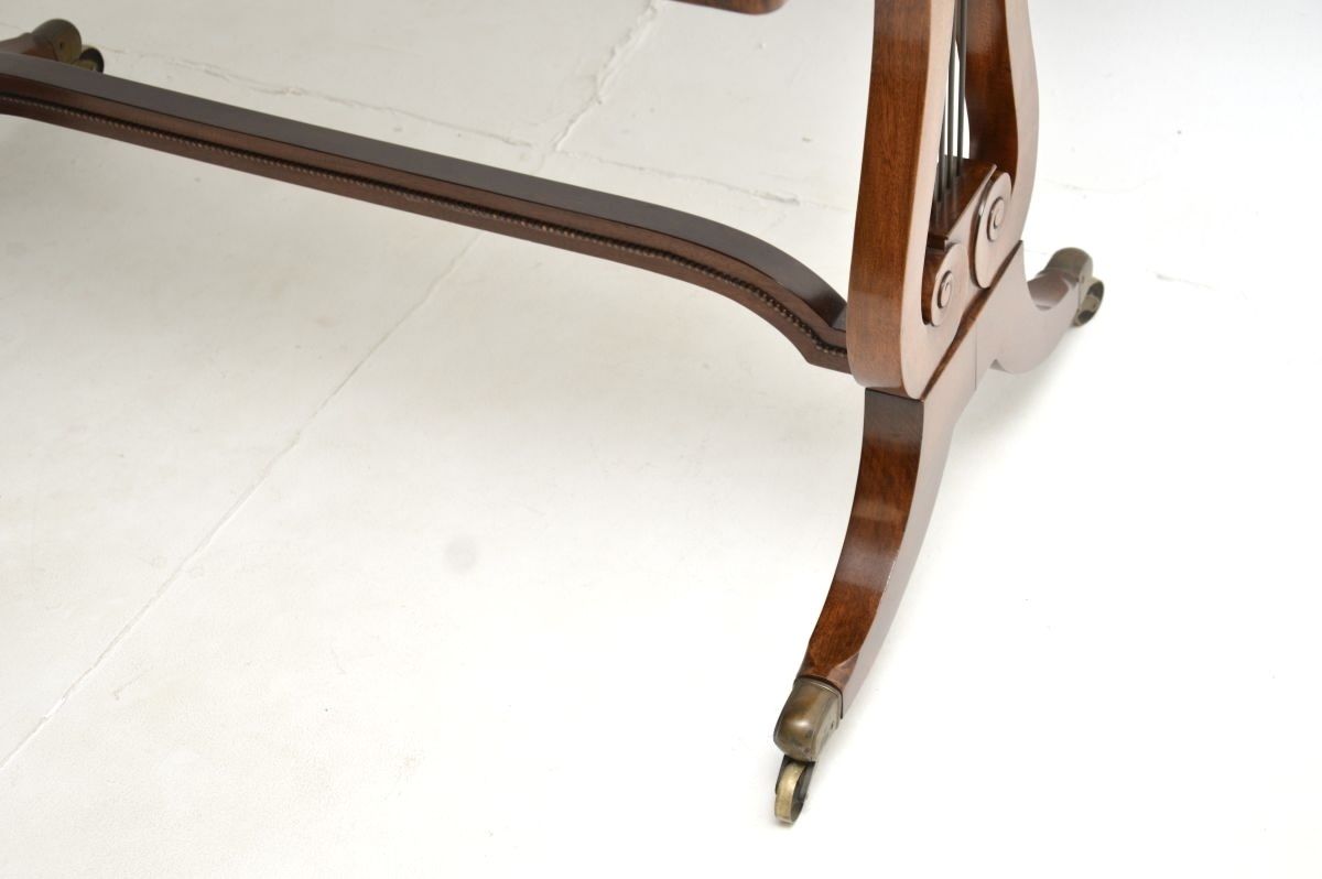 photo for sale Antique Regency Style Mahogany Leather Top Desk / Writing Table