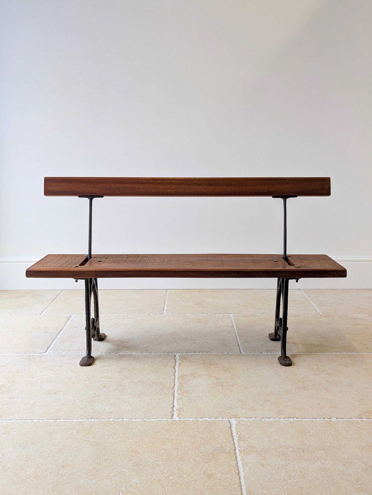 Antique Victorian Reversible Tram Bench By Fisher & Son C.1890 photo for sale