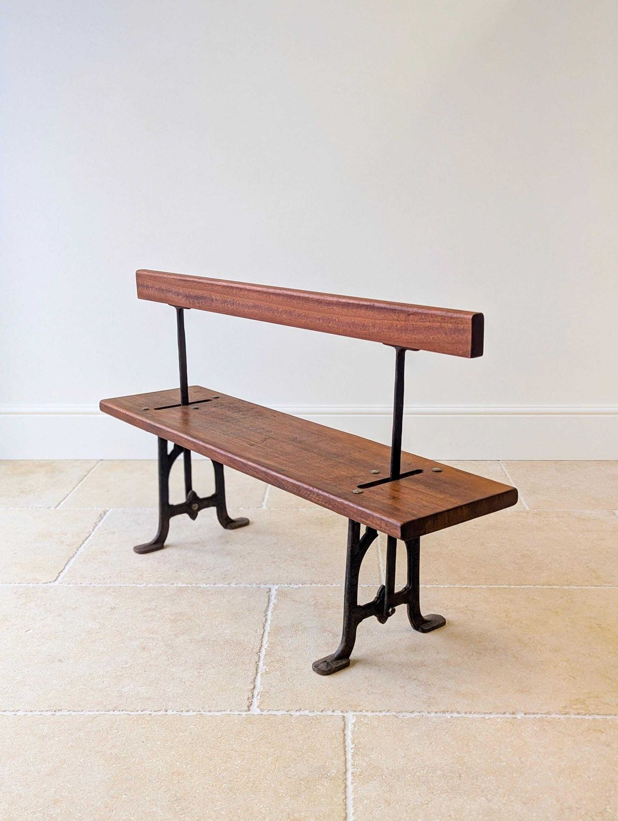 photo for sale Antique Victorian Reversible Tram Bench By Fisher & Son C.1890