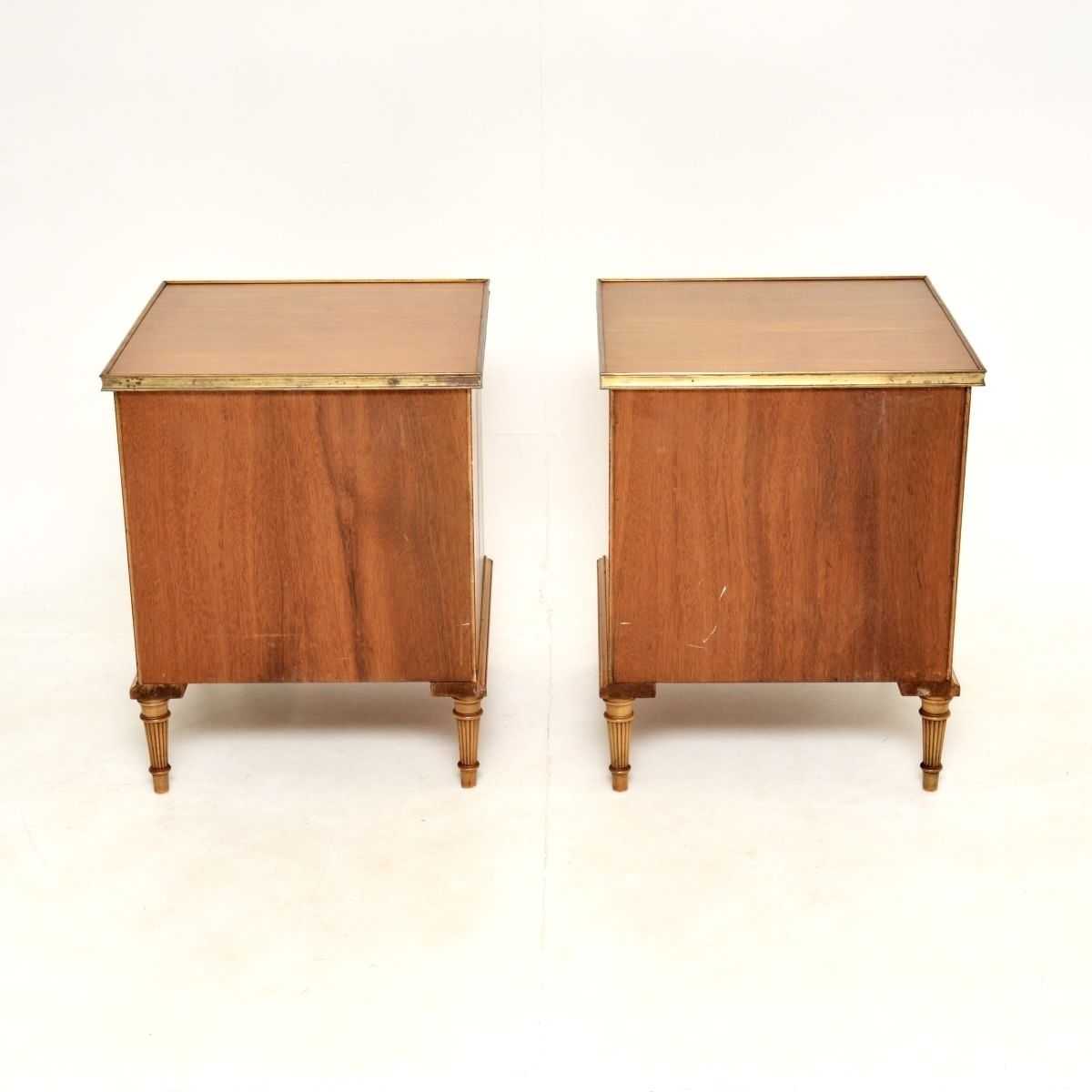 photo buy Pair Of Antique Satin Wood Bedside Chests