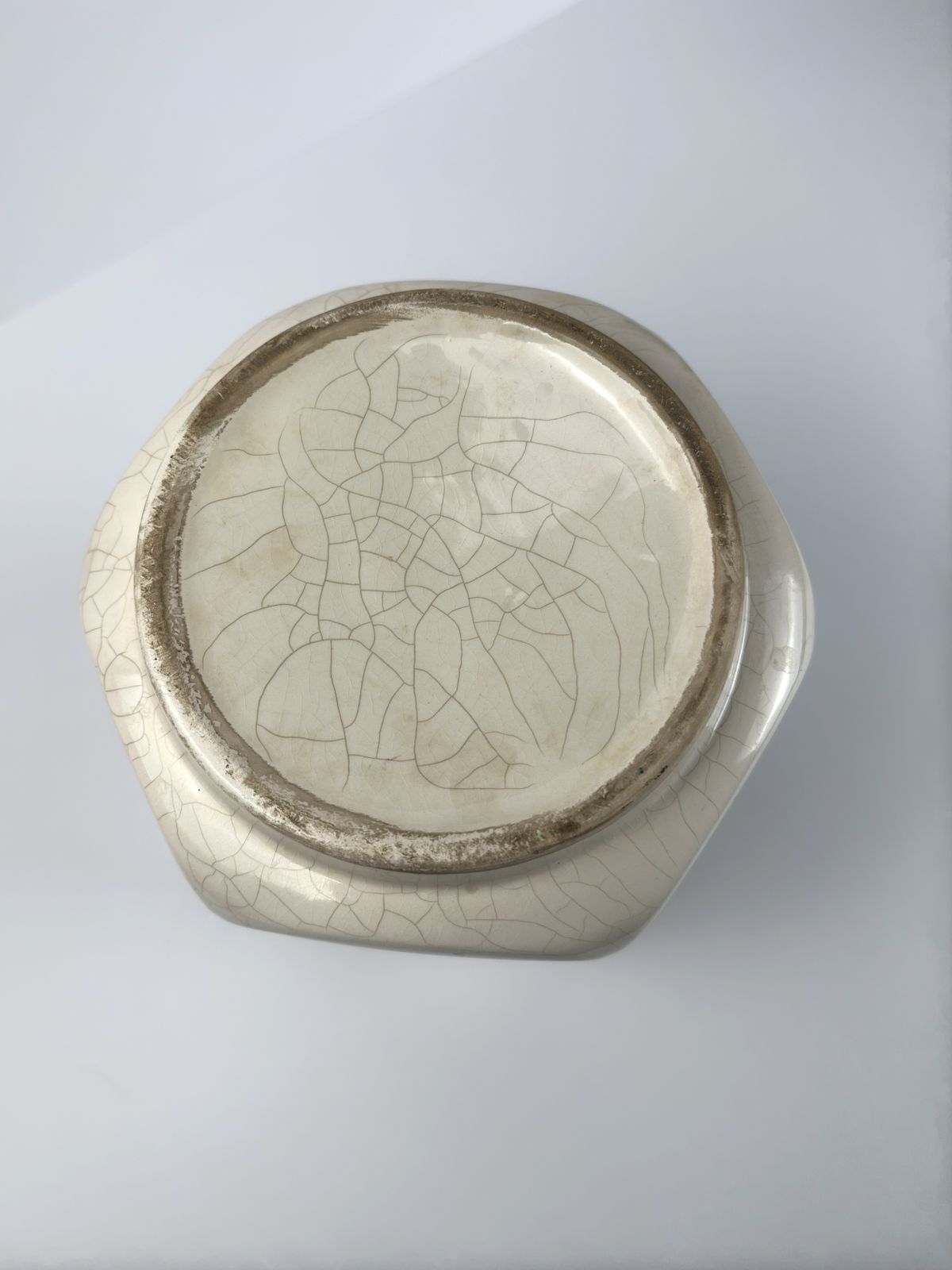 photo furniture Art Deco French Craquelé Ceramic Vase, Orchies, 1930s