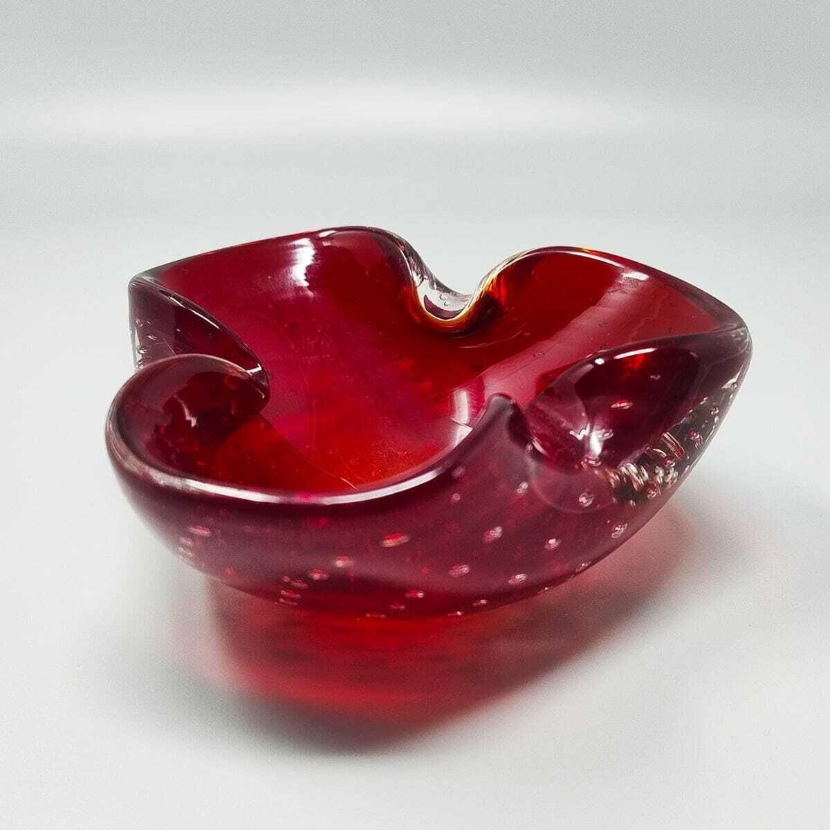 1960s Gorgeous Ashtray Or Catchall By Flavio Poli For Seguso. Made In Italy photo for sale