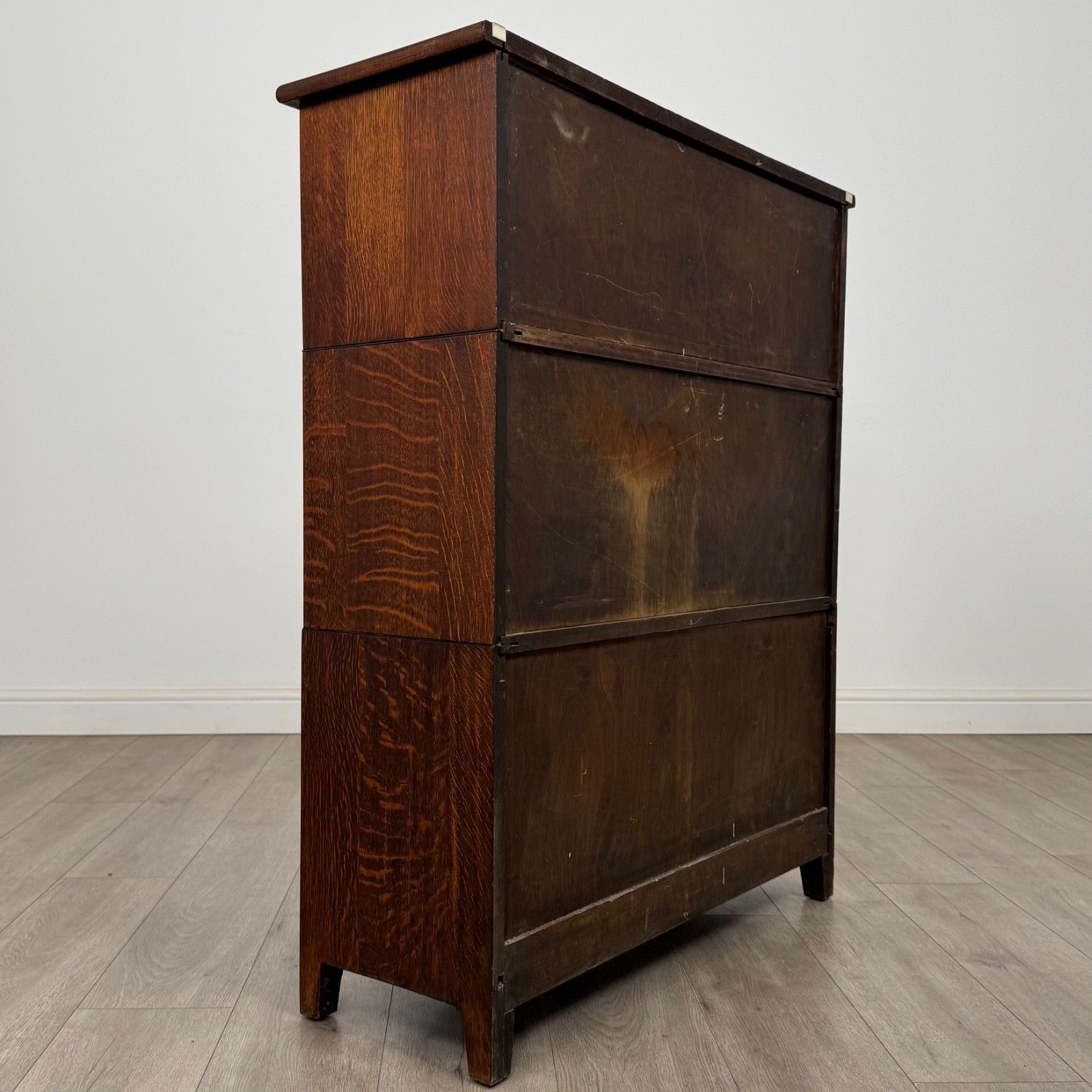 Antique 20th Century Globe Wernicke Style Cabinet In Oak photo vinterior
