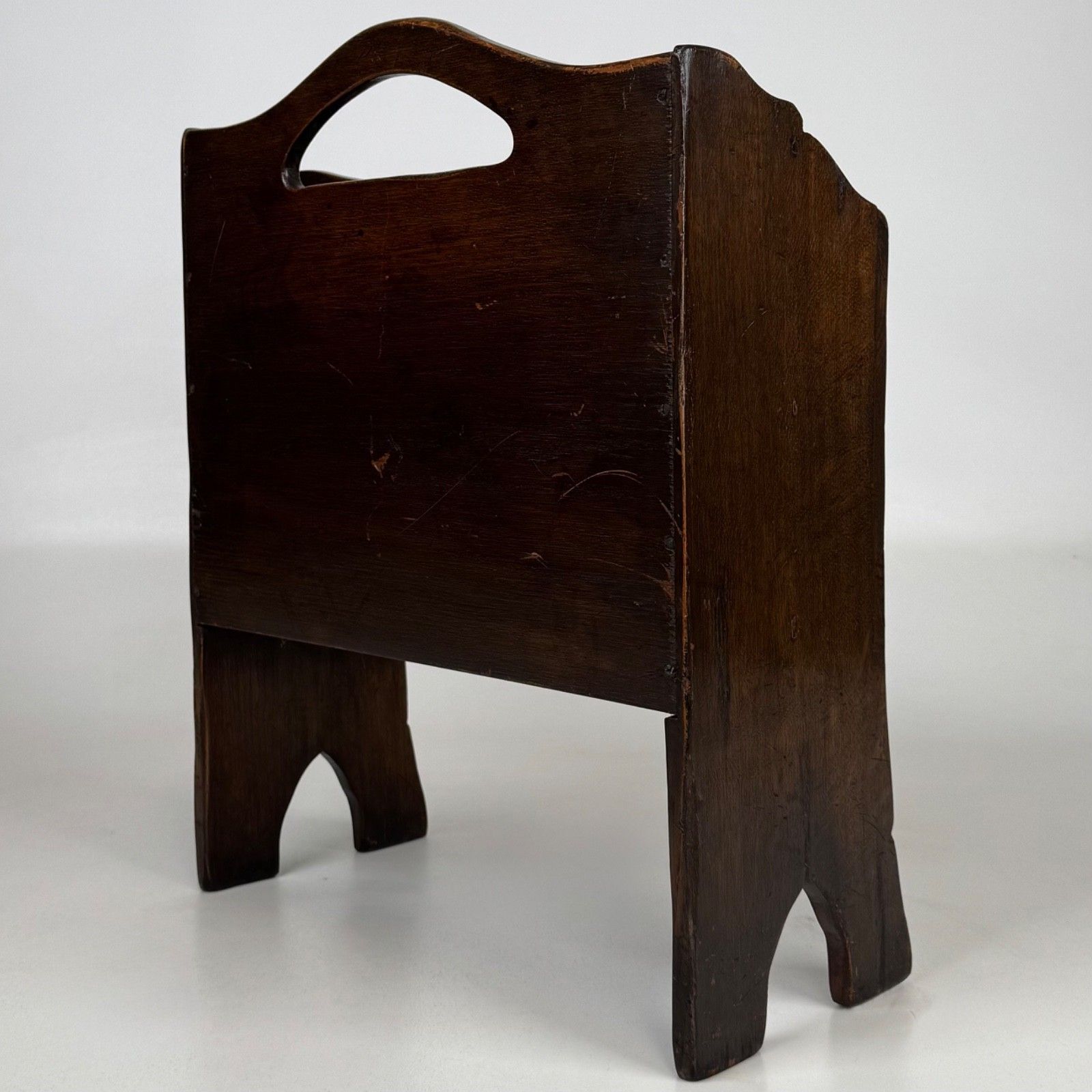 Antique 20th Century Good Quality Magazine Rack In Oak photo vinterior