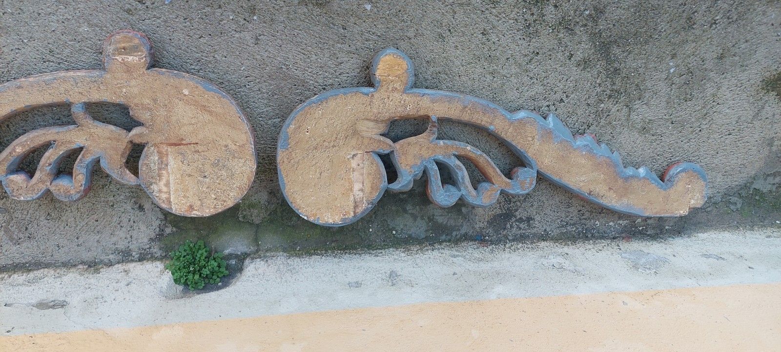 Coppia Grandi Fregi  Legno Intagliati XVII Secolo Barocchi photo buy