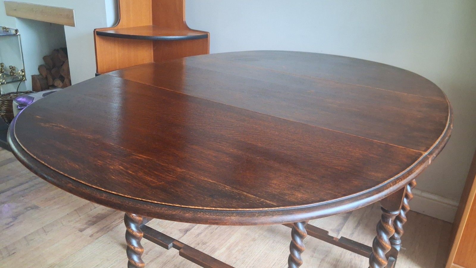 photo buy Delightful Edwardian  Solid Oak Gate Leg  Drop Leaf Dining /Kitchen Table