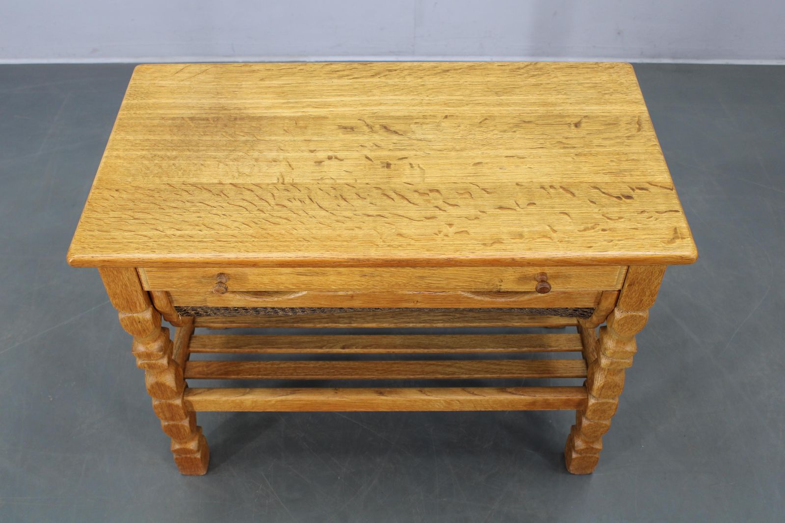 Danish Mid Century Oak Sewing Cabinet By Henning Kjaernulf photo furniture