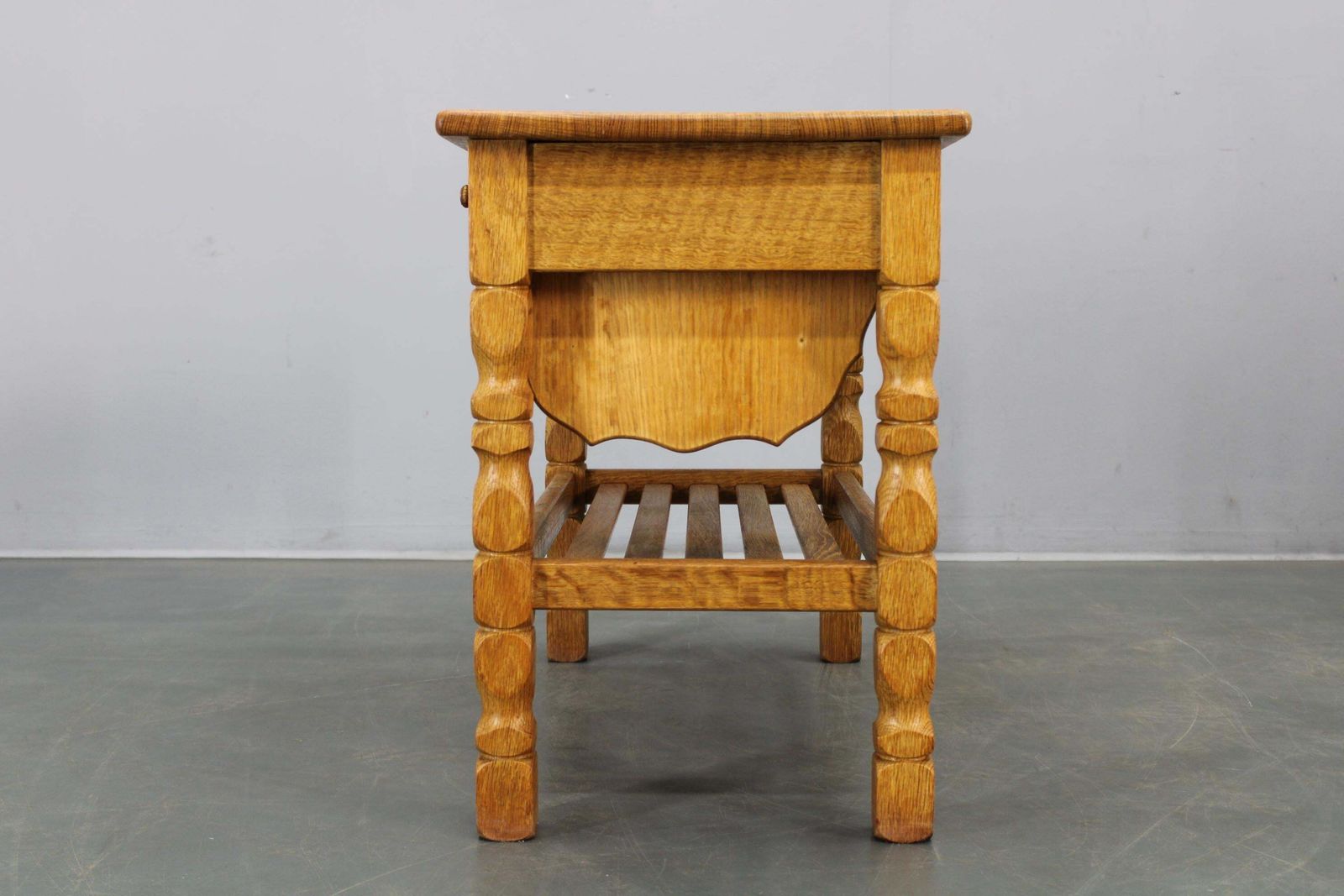 photo for sale Danish Mid Century Oak Sewing Cabinet By Henning Kjaernulf