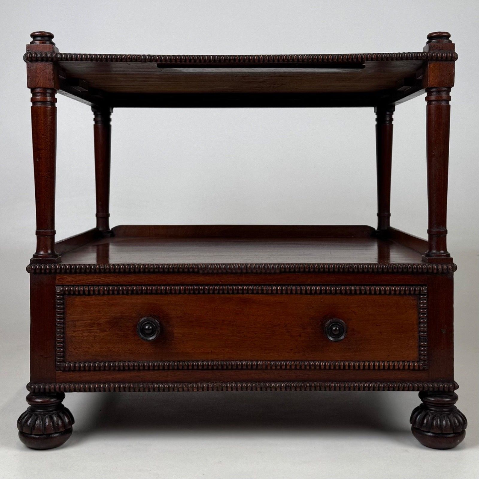 Antique 19th Century Small Regency Cabinet In Mahogany