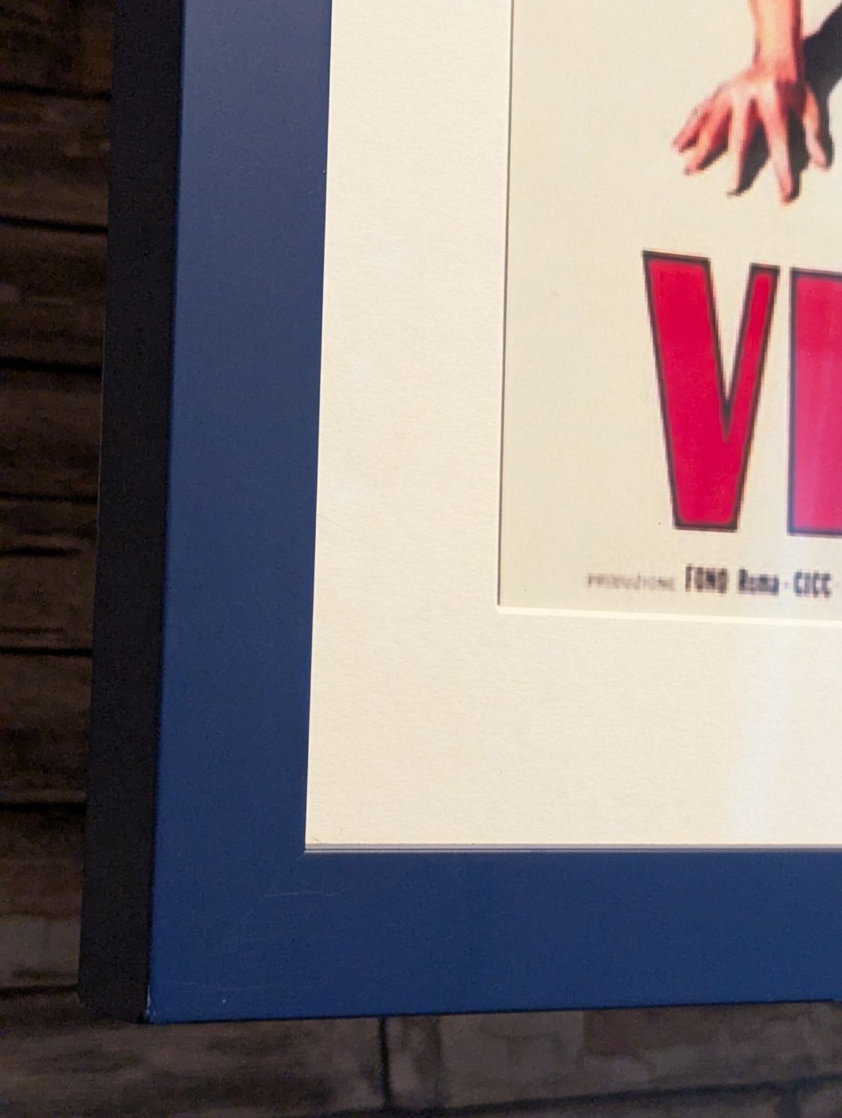 Framed Retro Print From The Classic  French Film Vite Vendutte photo Art