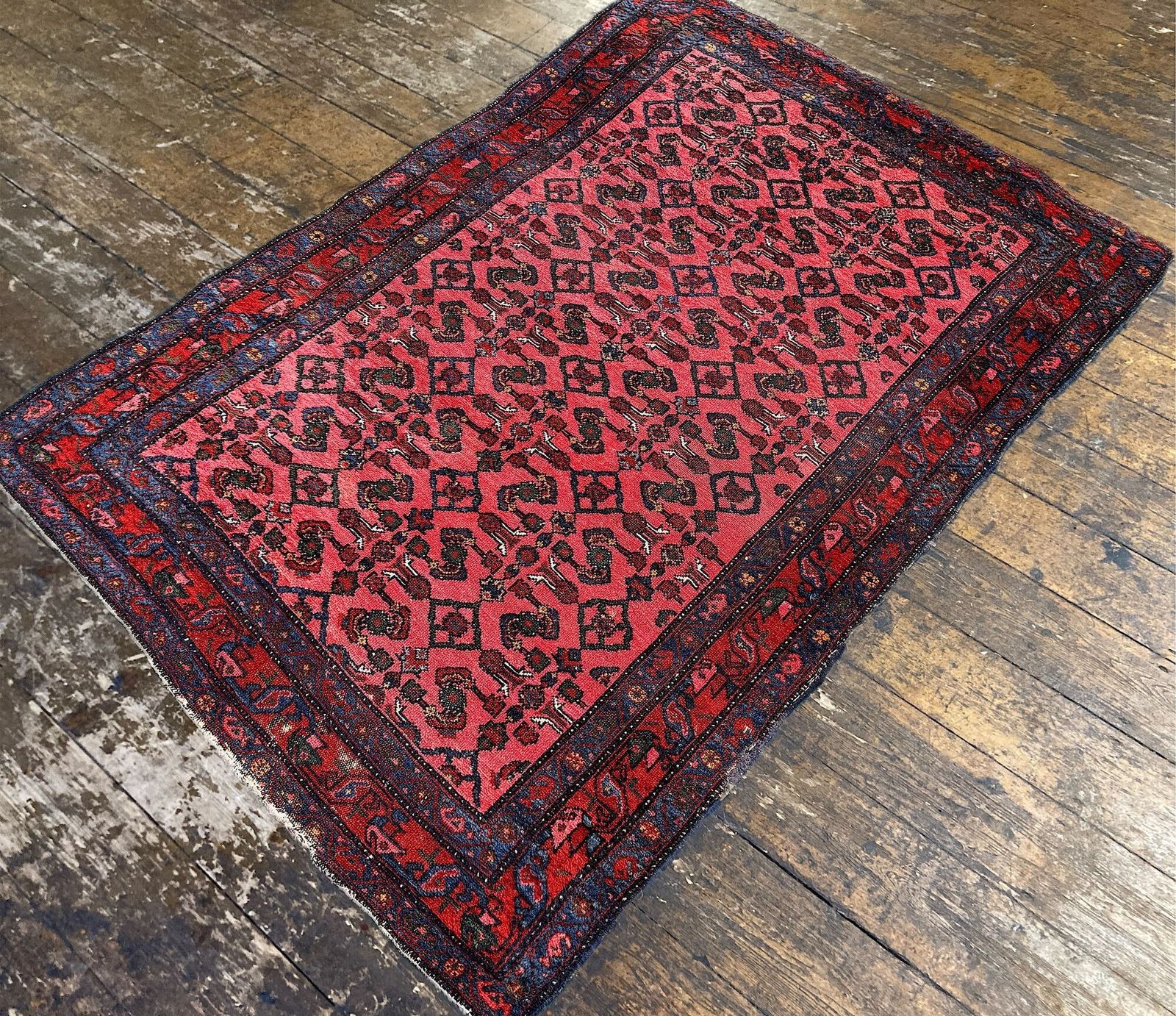 Antique Hamadan Rug 1.53m X 1.03m photo 590.0