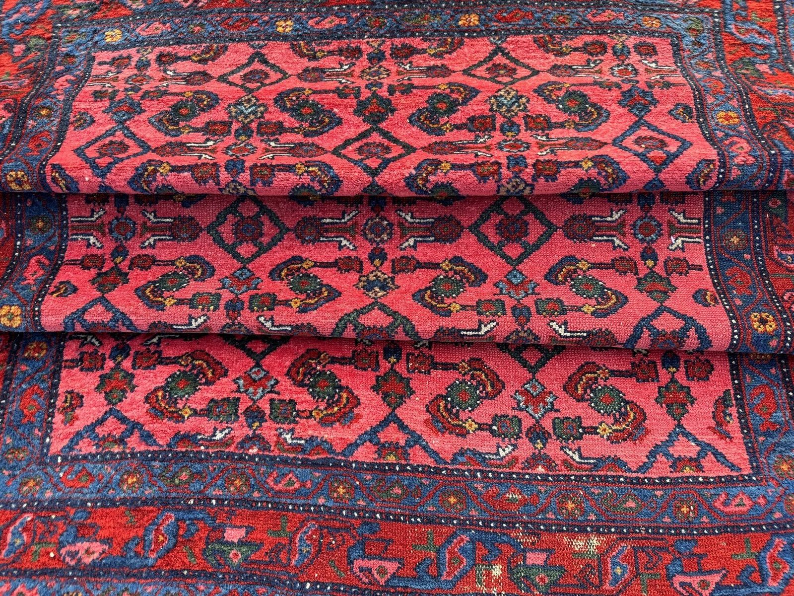 photo vintage Antique Hamadan Rug 1.53m X 1.03m