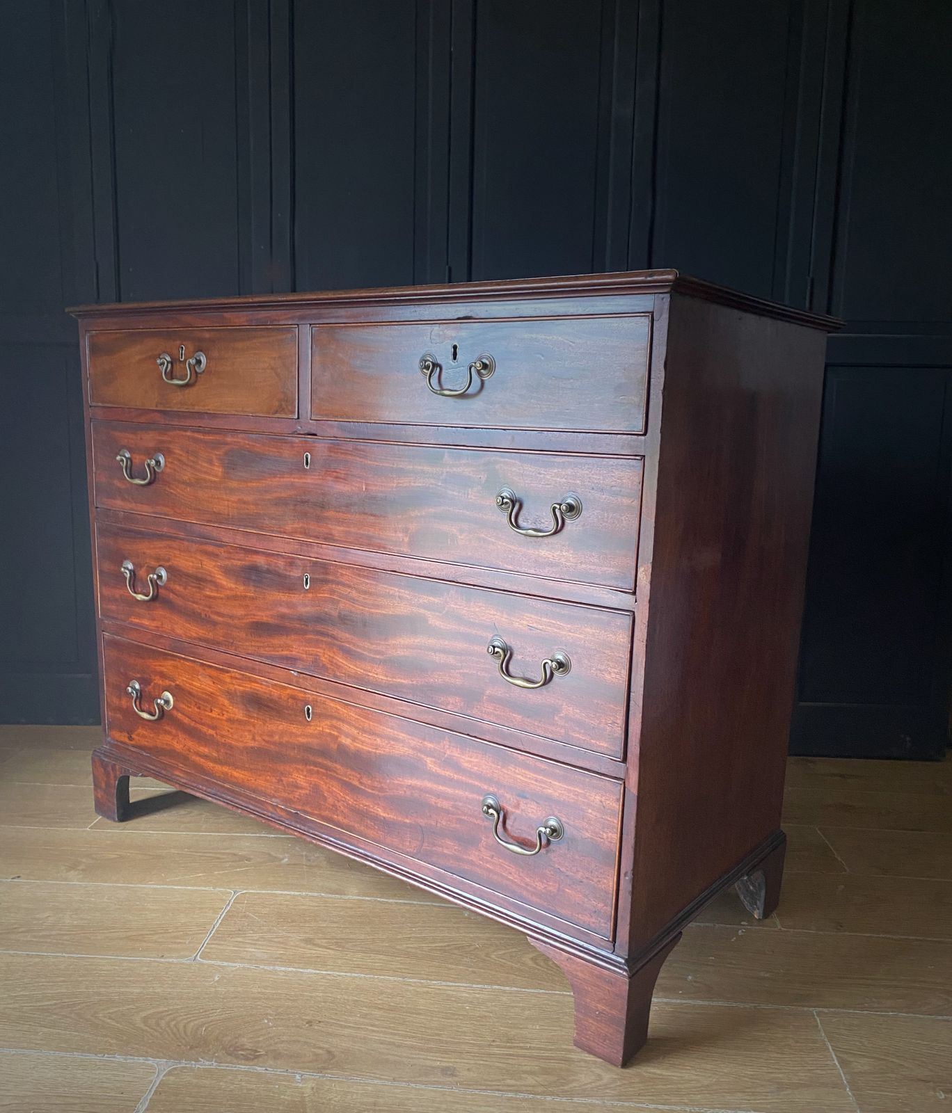 Georgian Mahogany Chest Of Drawers photo vintage