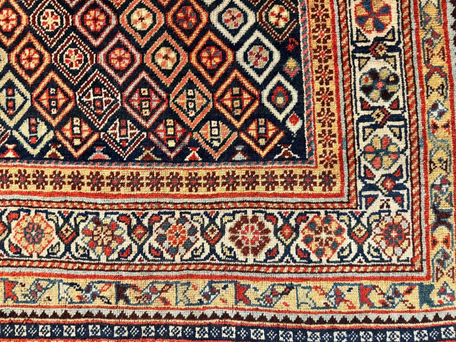 Antique Tribal Qashqai Rug 1.81m X 1.38m photo buy