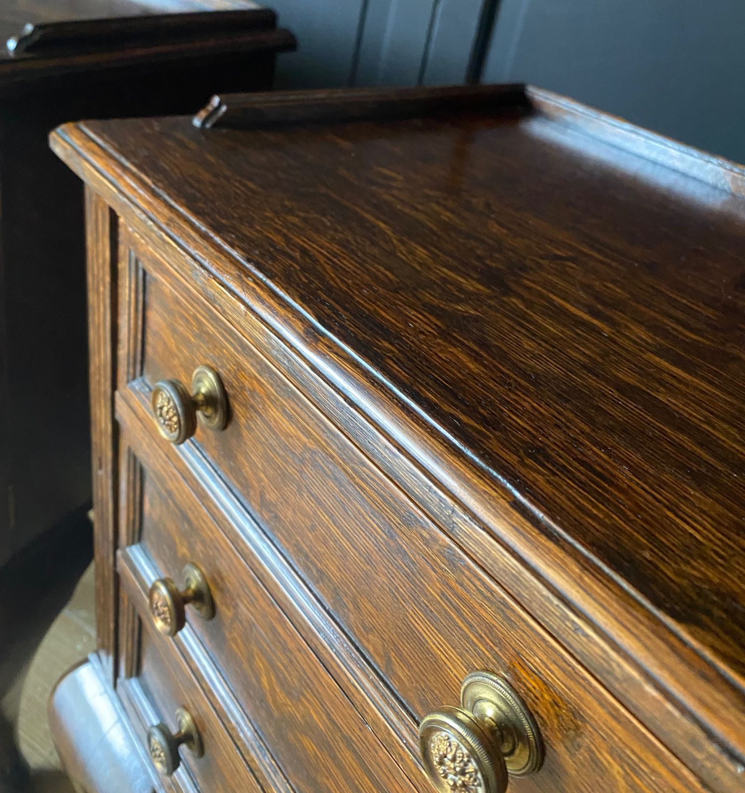 Pair Of Victorian Oak Collectors/Bedside Cabinets photo buy