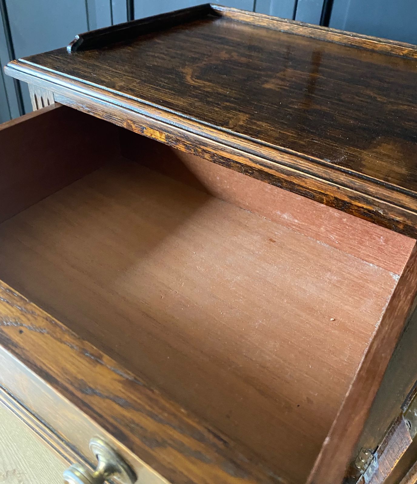 photo furniture Pair Of Victorian Oak Collectors/Bedside Cabinets