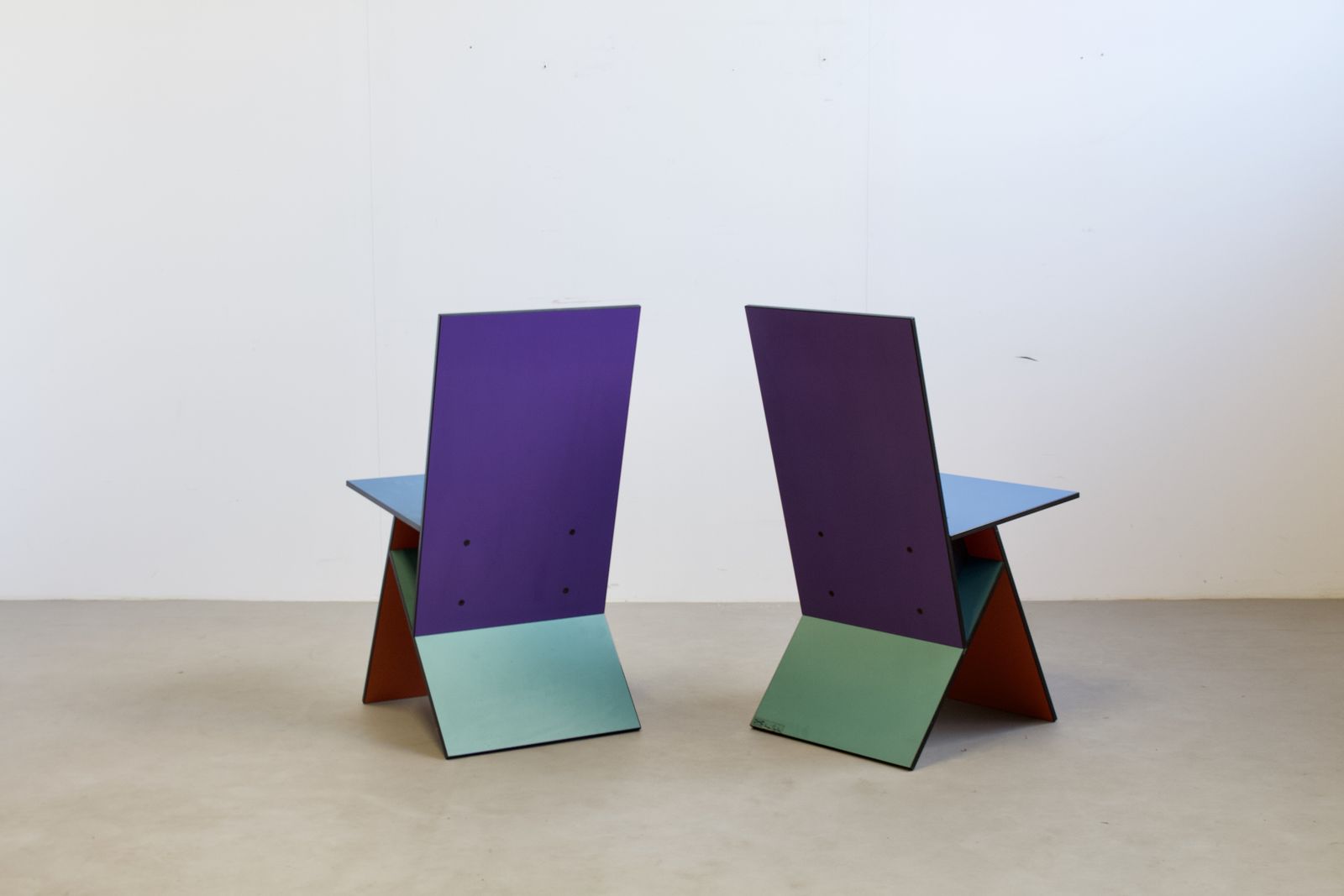 Vintage Swedish Vilbert Chairs By Verner Panton For Ikea, 1990s, Set Of 2 photo vinterior