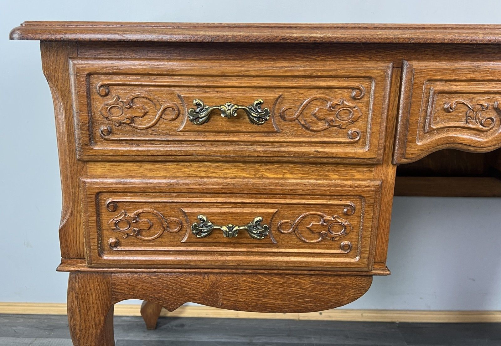 Cabinet Vintage French Louis XVI Style Carved Five Drawer Sideboard Lot 4805 photo Furniture