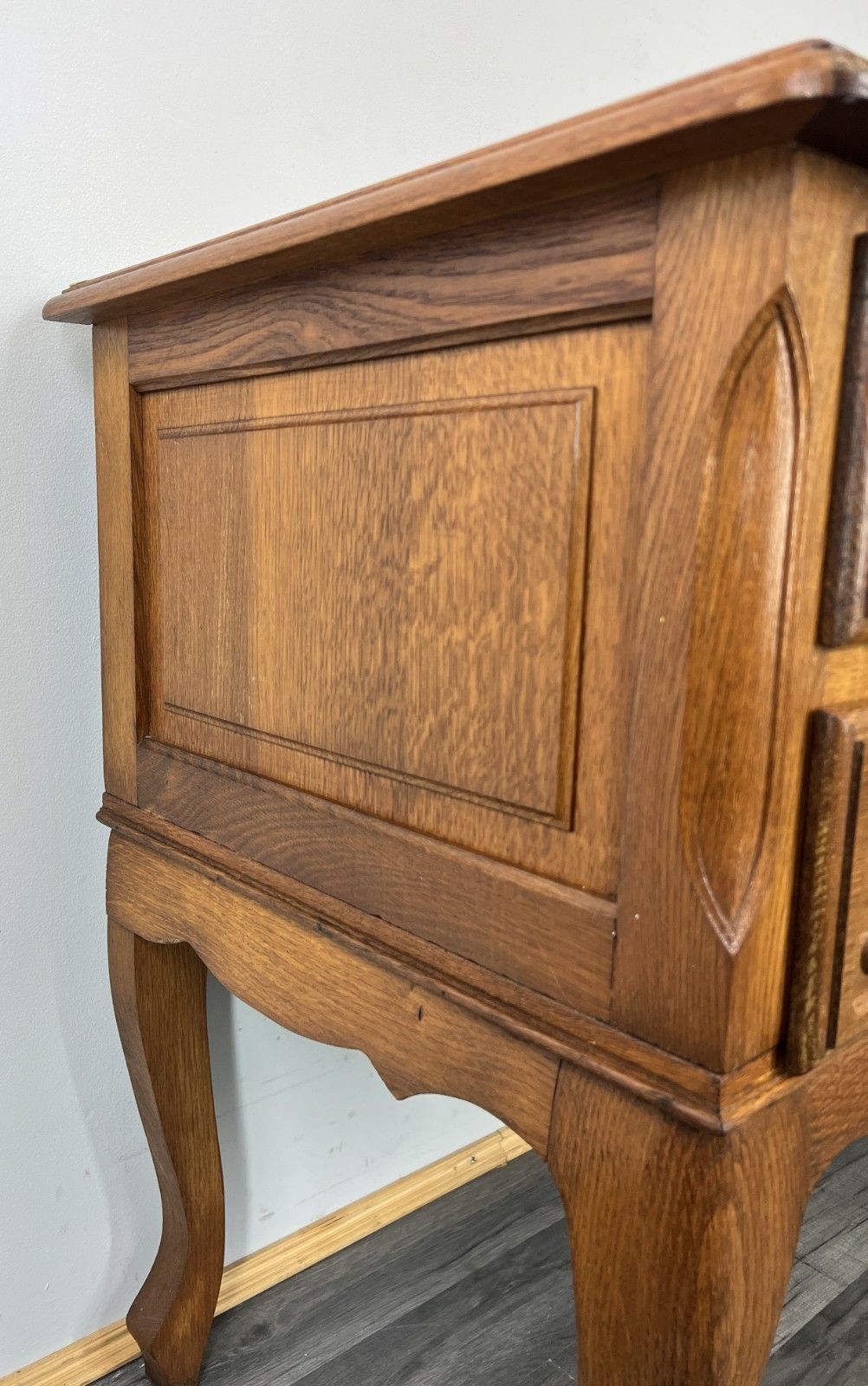 Furniture Cabinet Vintage French Louis XVI Style Carved Five Drawer Sideboard Lot 4805 photo