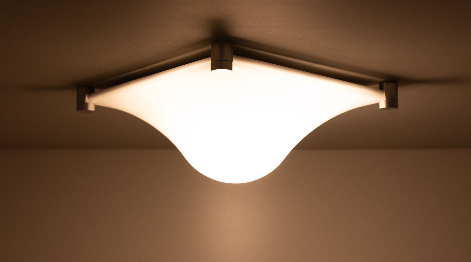 Martinelli Luce Bolla Flush Mount  1970s Italy photo vinterior