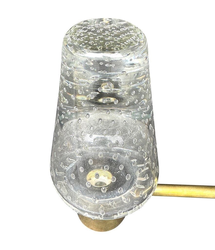 A Rare Pair Of 1950s Murano Glass And Brass Wall Lights By Gino Sarfatti And Archimede Seguso. photo buy