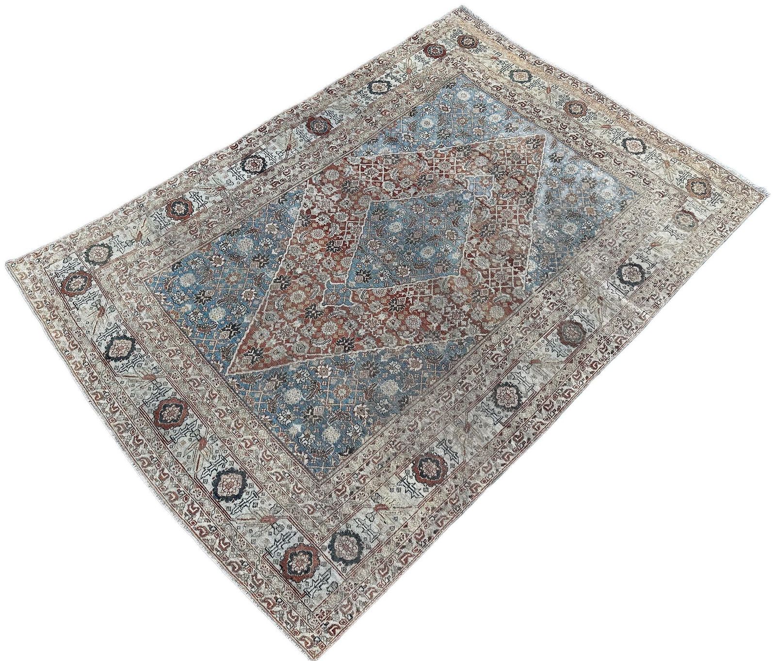 Antique Tabriz Rug 1.68m X 1.16m photo for sale