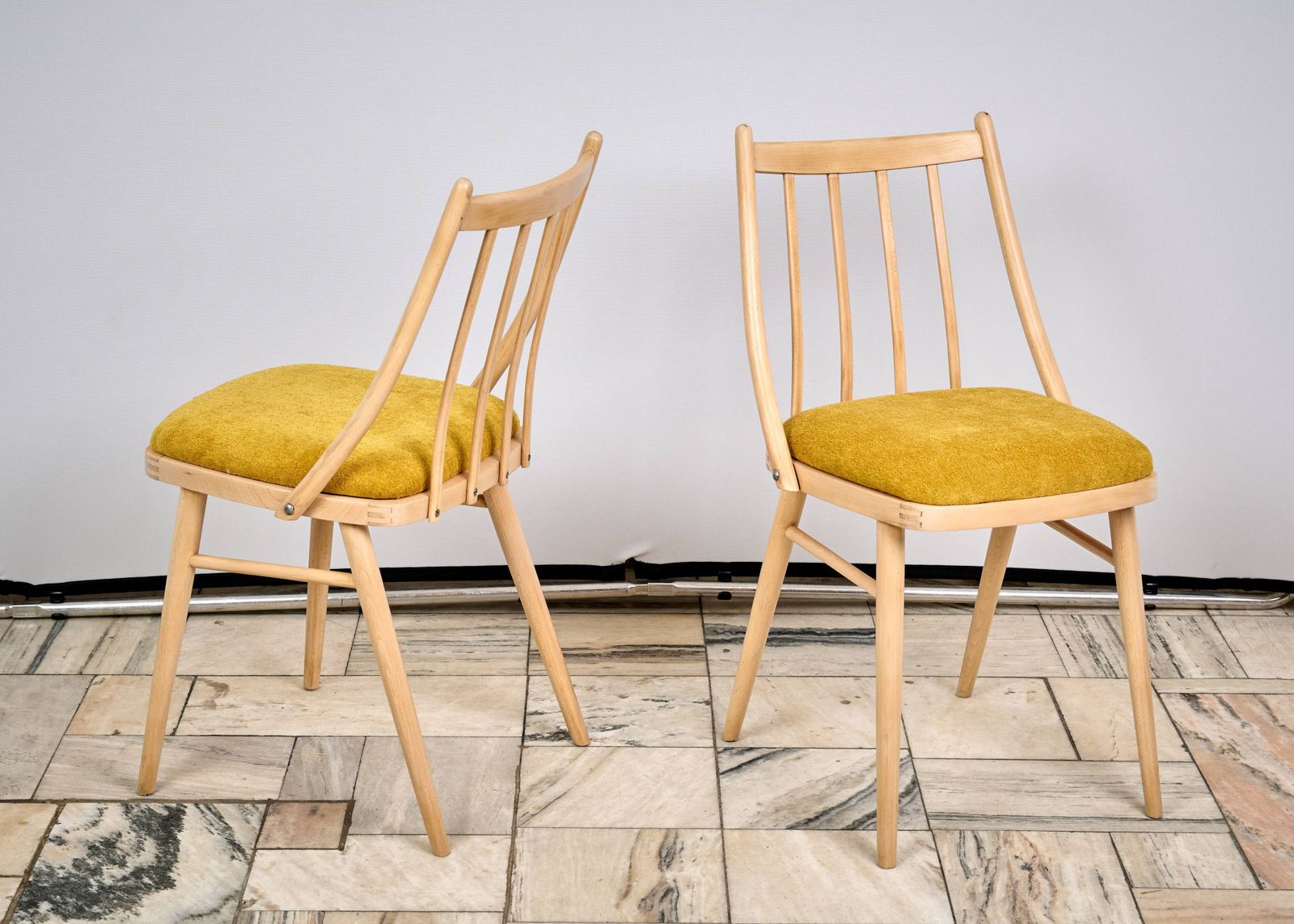 Set Of Two Vintage Chairs Czechoslovakia 1960s photo Furniture