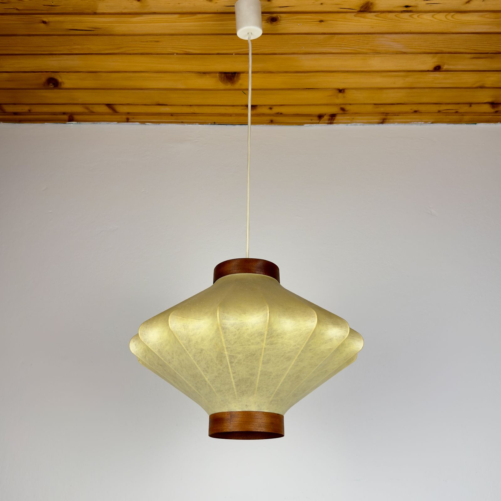 photo buy Mid Century Cocoon Pendant Lamp, Achille Castiglioni, Italy 1960s