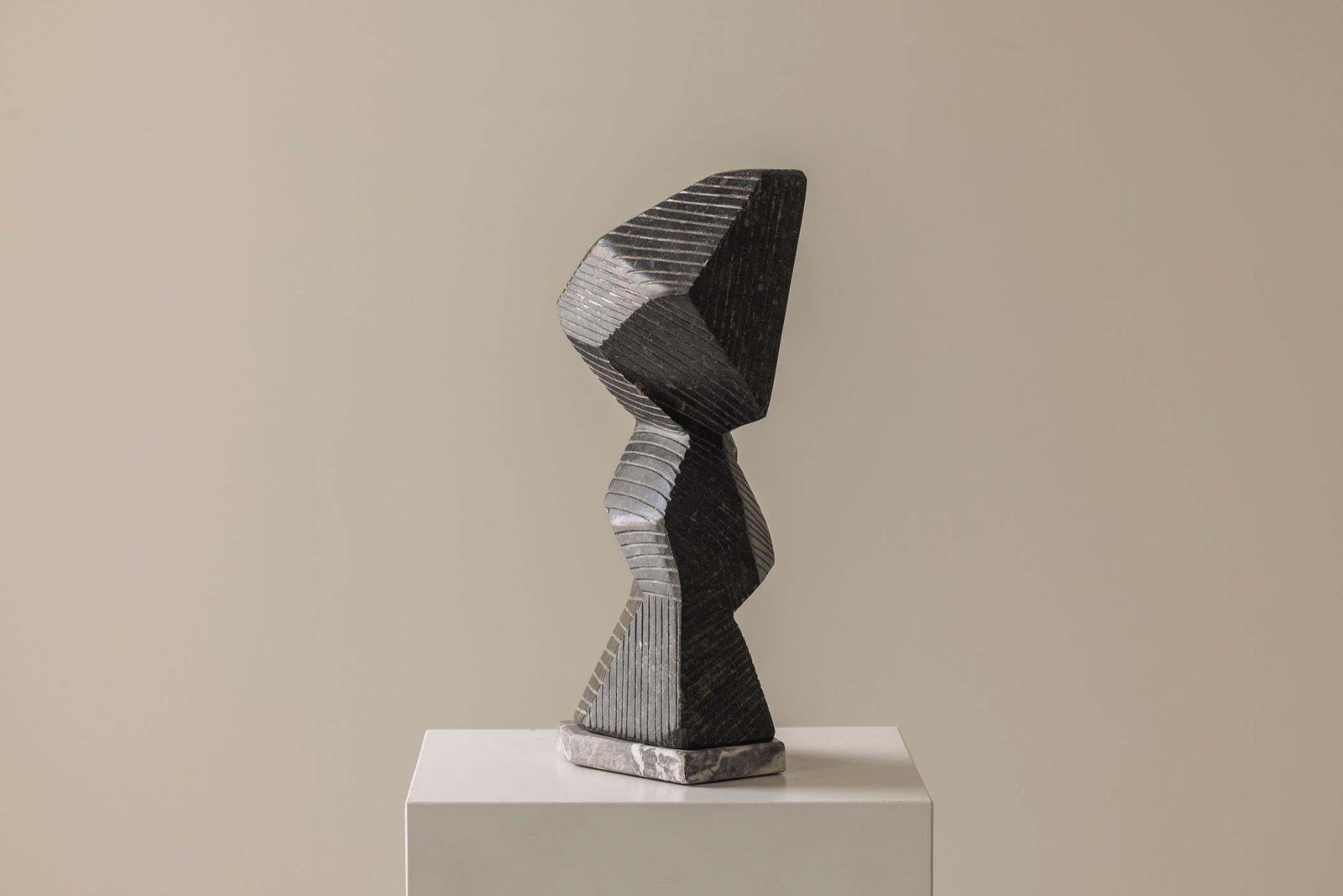 Abstract Sculpture Carved From Natural Stone By Marc Verdoodt, Belgium 1980s. photo for sale