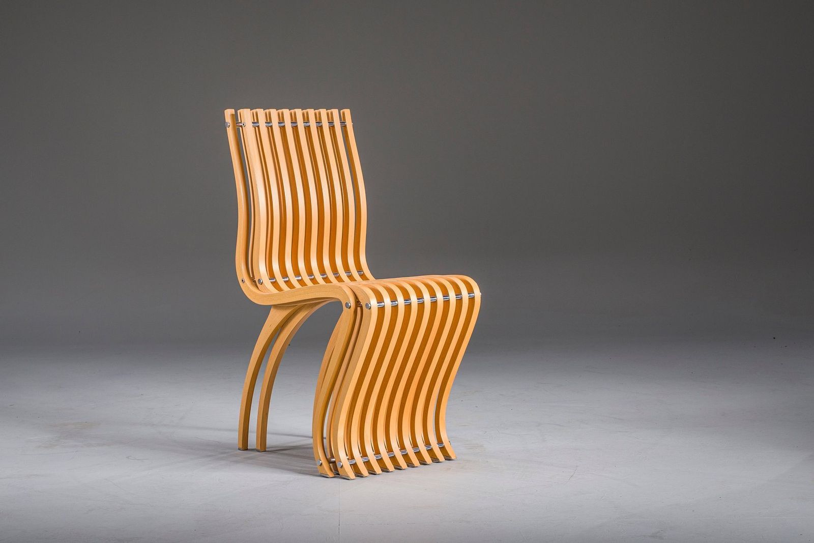 Schizzo Chairs In Beech And Chrome By Ron Arad For Vitra, Germany, 1980s, Set Of 2 photo 5890.0