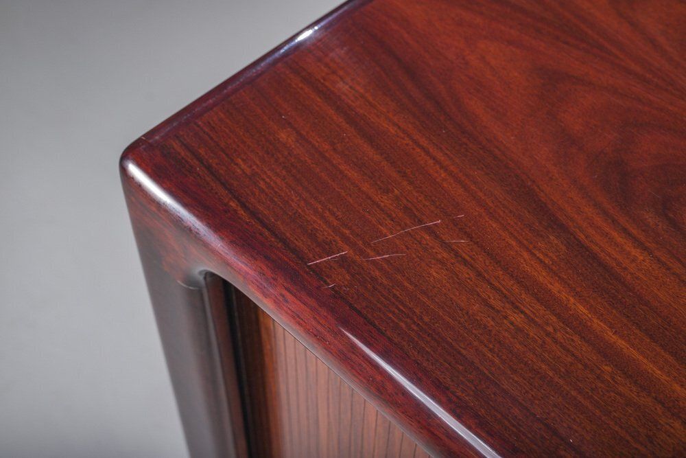 3023.0 Danish Rosewood Tambour Sideboard From Dyrlund, 1960s photo