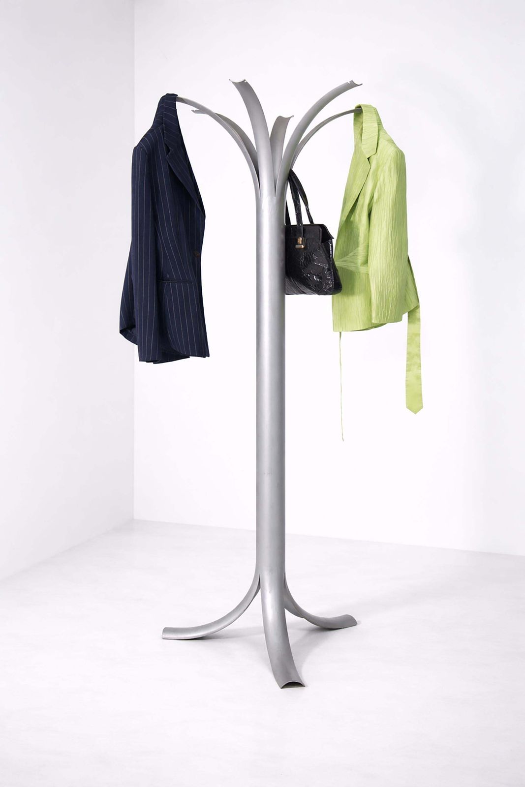 Sculptural Ferrotipi Coat Stand In Tubular Steel, Malacrida & Resmini photo vintage