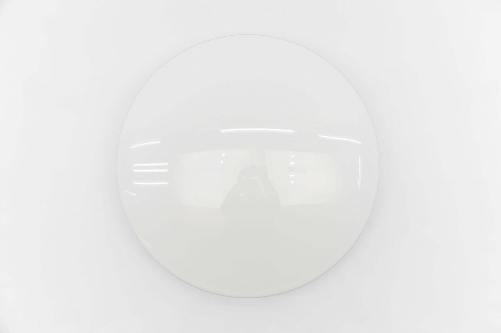 Large Opaline Glass Discus Ceiling Lamp By Limburg Bega, Mid Century Modern photo furniture