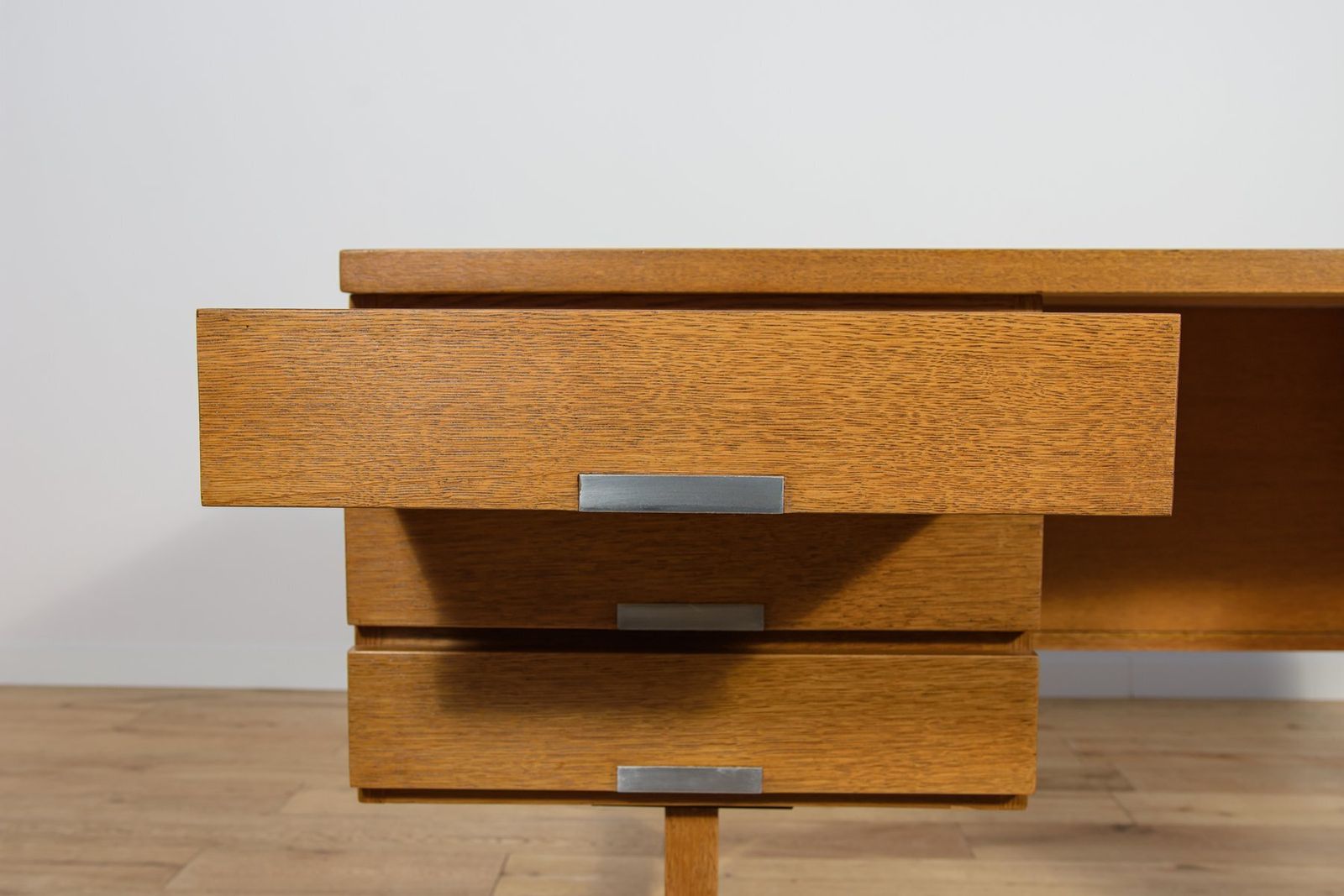 photo buy Mid Century Modern Oak Desk From Eigil Petersens Møbelfabrik, Denmark, 1970s