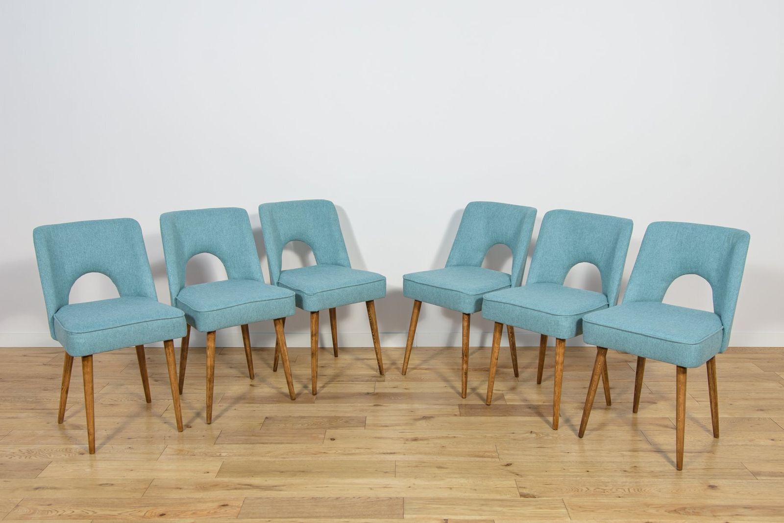 Shell Chairs From Bydgoszcz Furniture Factory, Poland, 1960s, Set Of 6 photo furniture