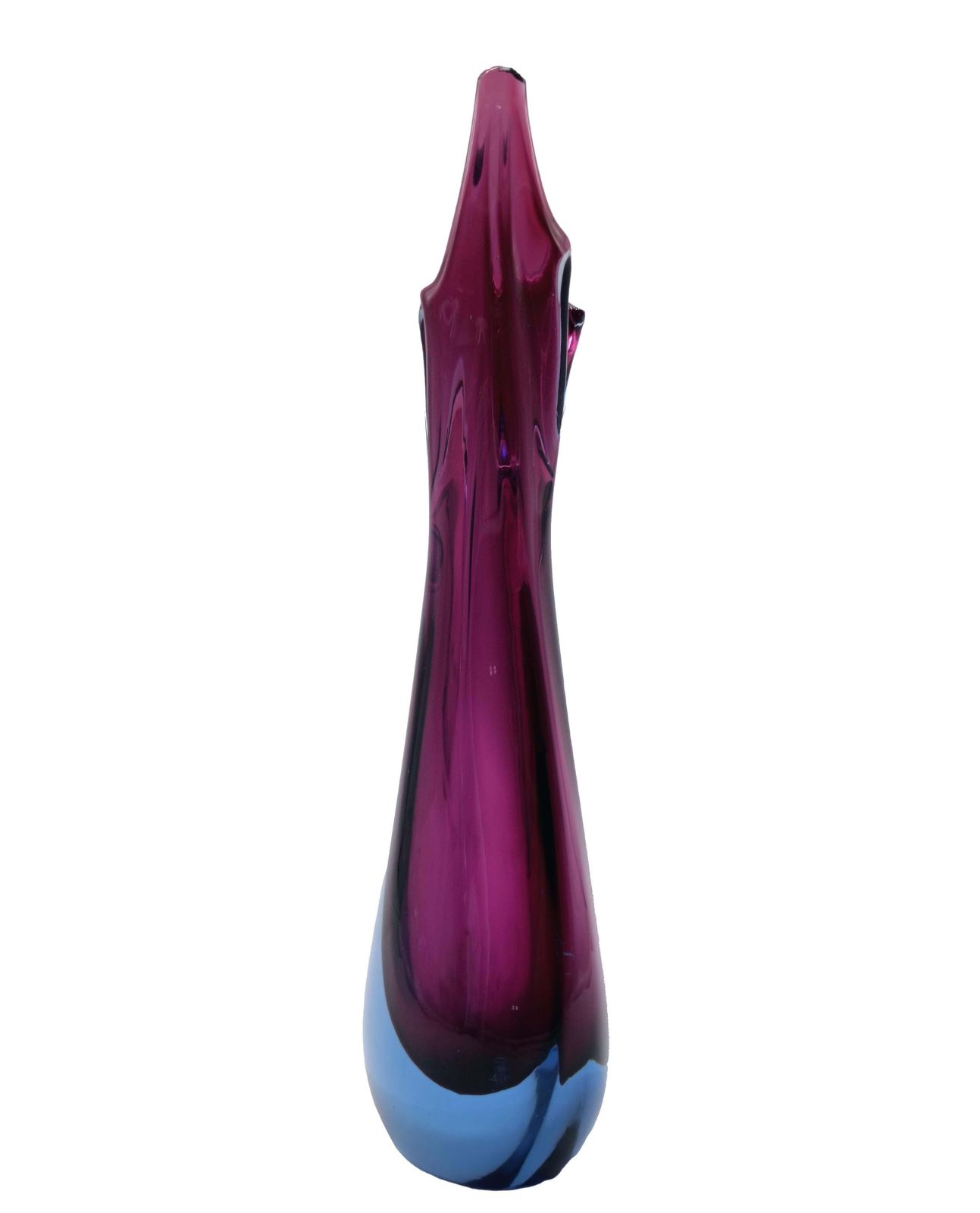Flavio Poli For Seguso Submerged Murano Glass Vase, Italy 1960s photo for sale
