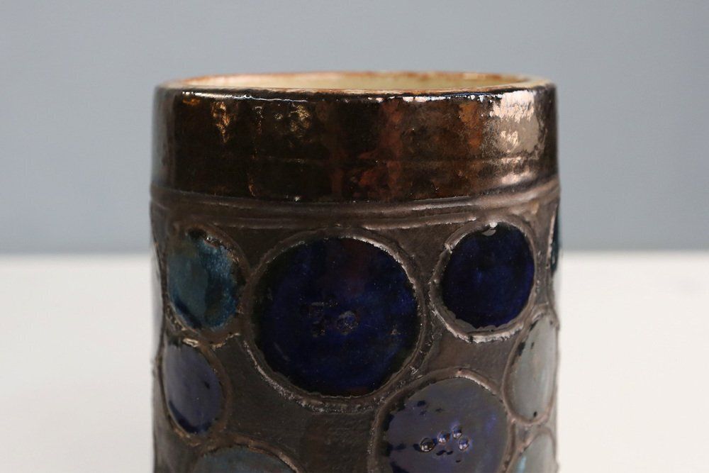 Sculptural Ceramic Vase From Perignem, Belgium, 1960s photo 1040.0