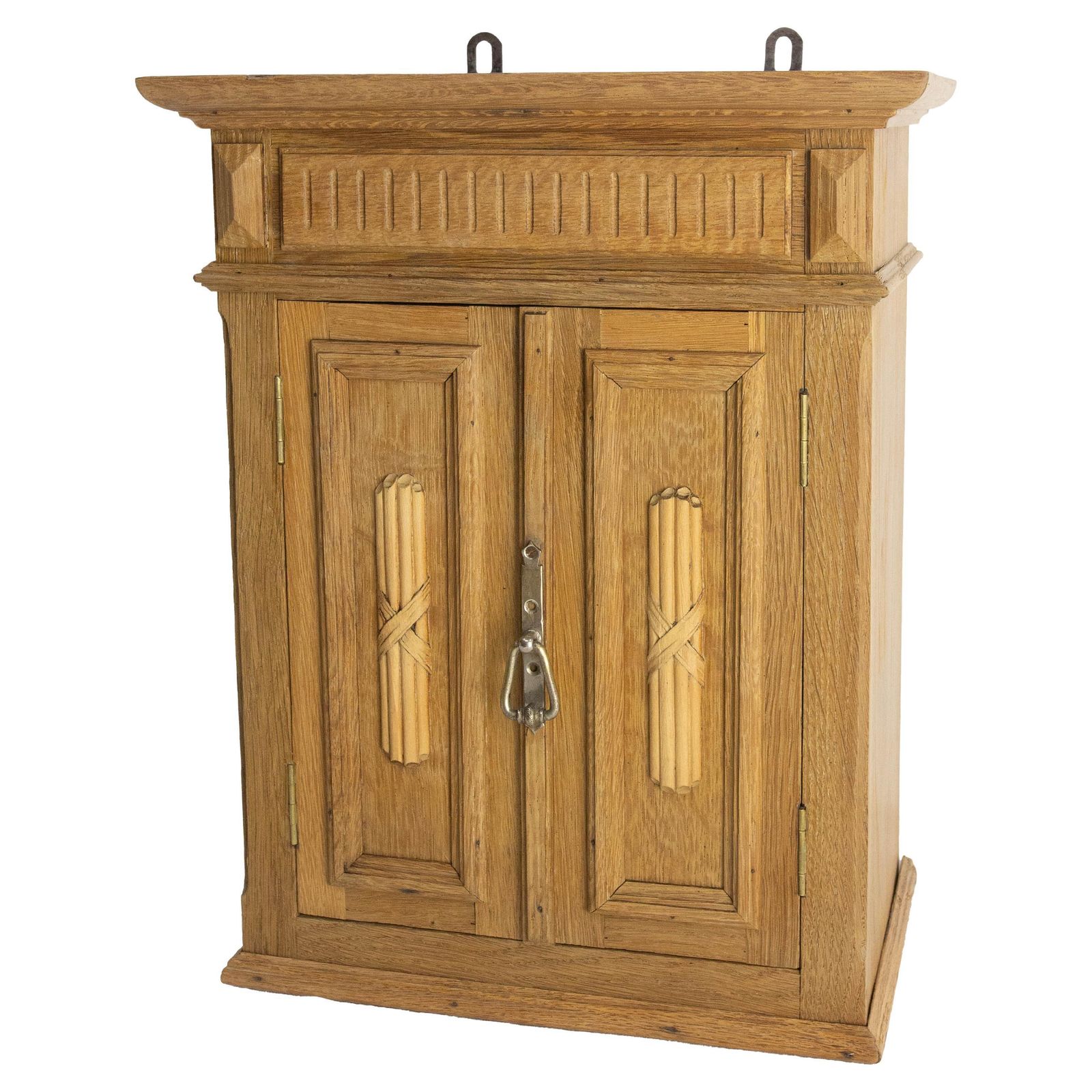 French Massive Oak Wall Cabinet In The Louis XVI Style, Circa 1900