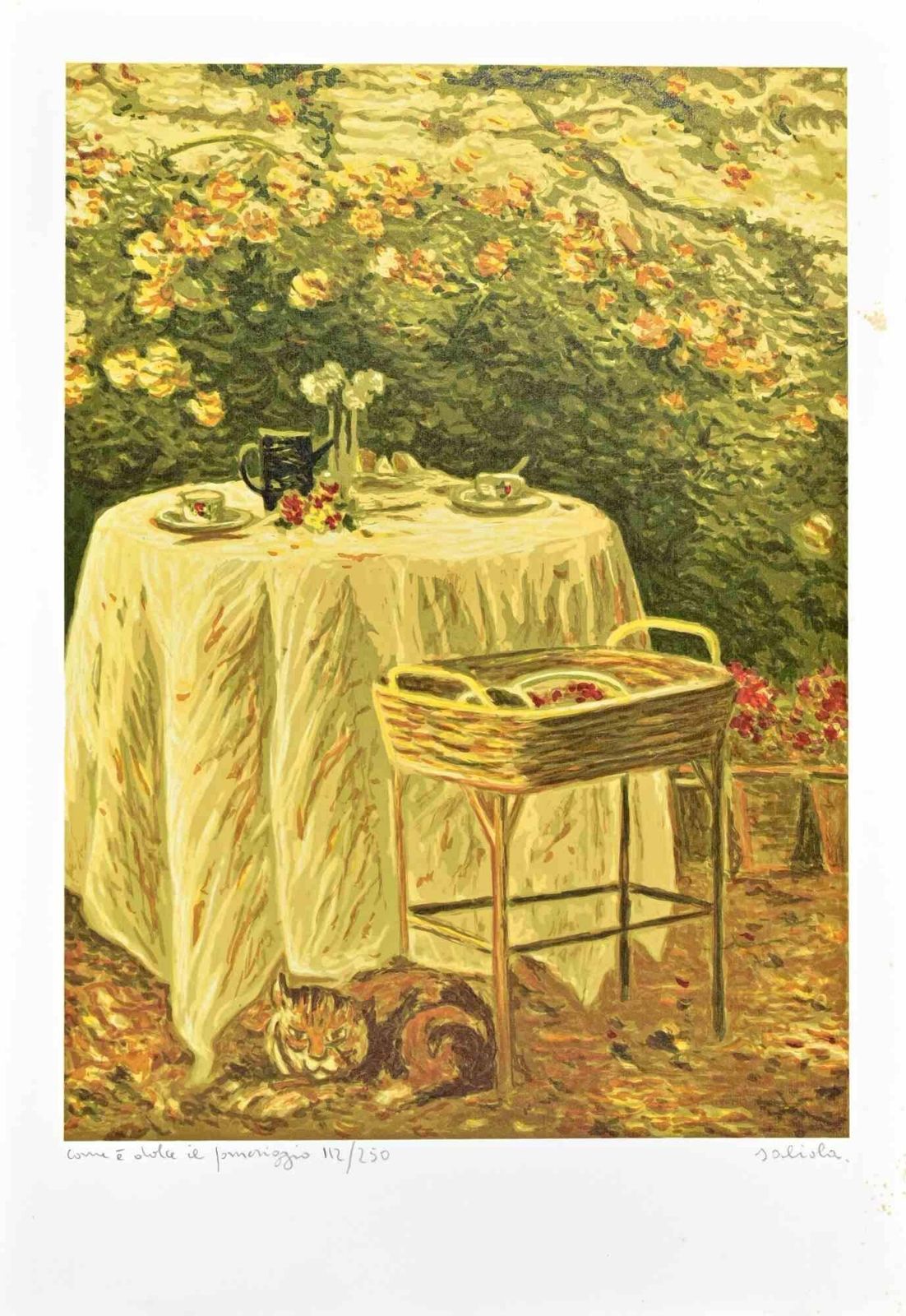 Antonio Saliolacome è Dolce Il Pomeriggio   Lithograph By Antonio Saliola   1990s1990s
