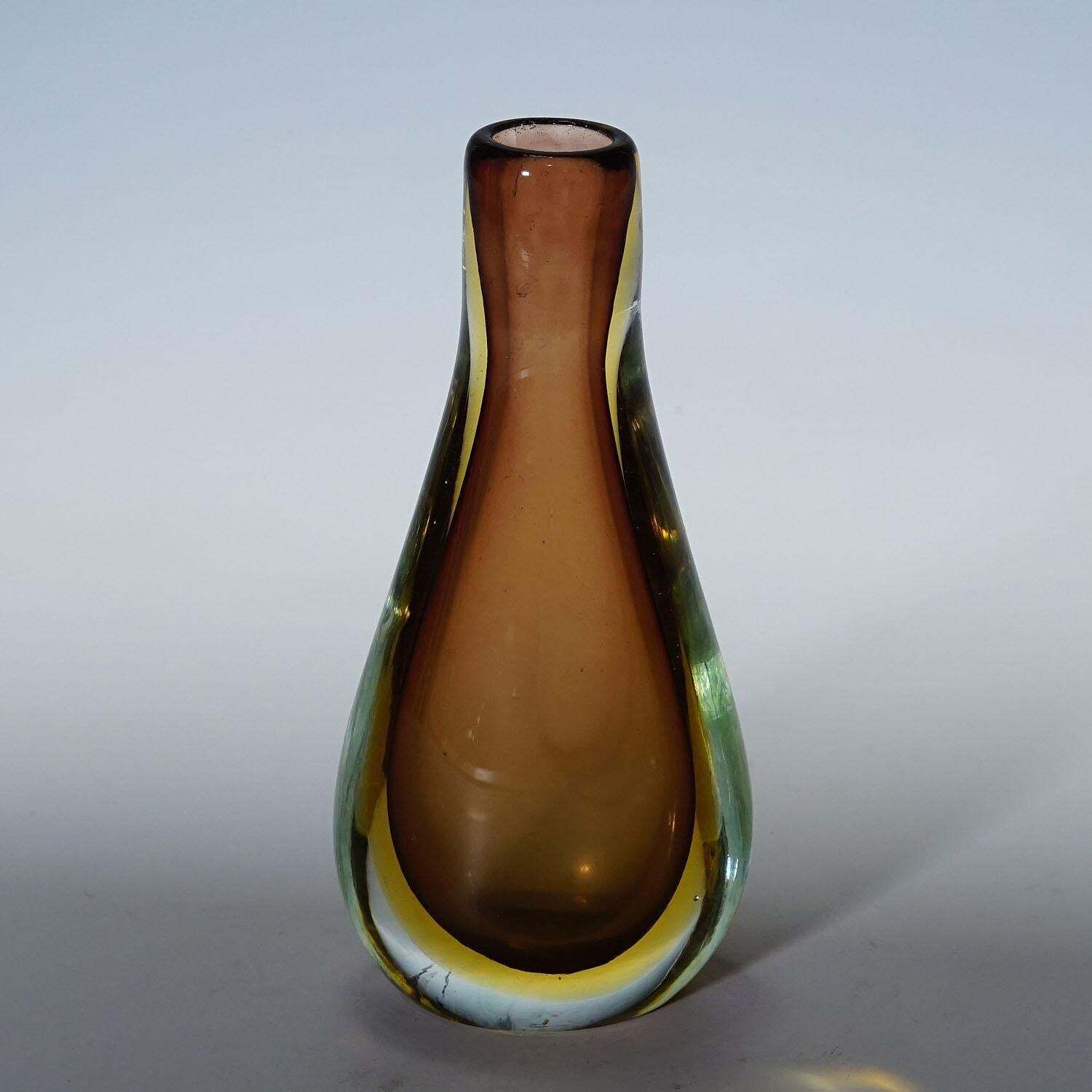 Vintage Art Glass Vase By Seguso Vetri D'arte Murano photo Home Decor