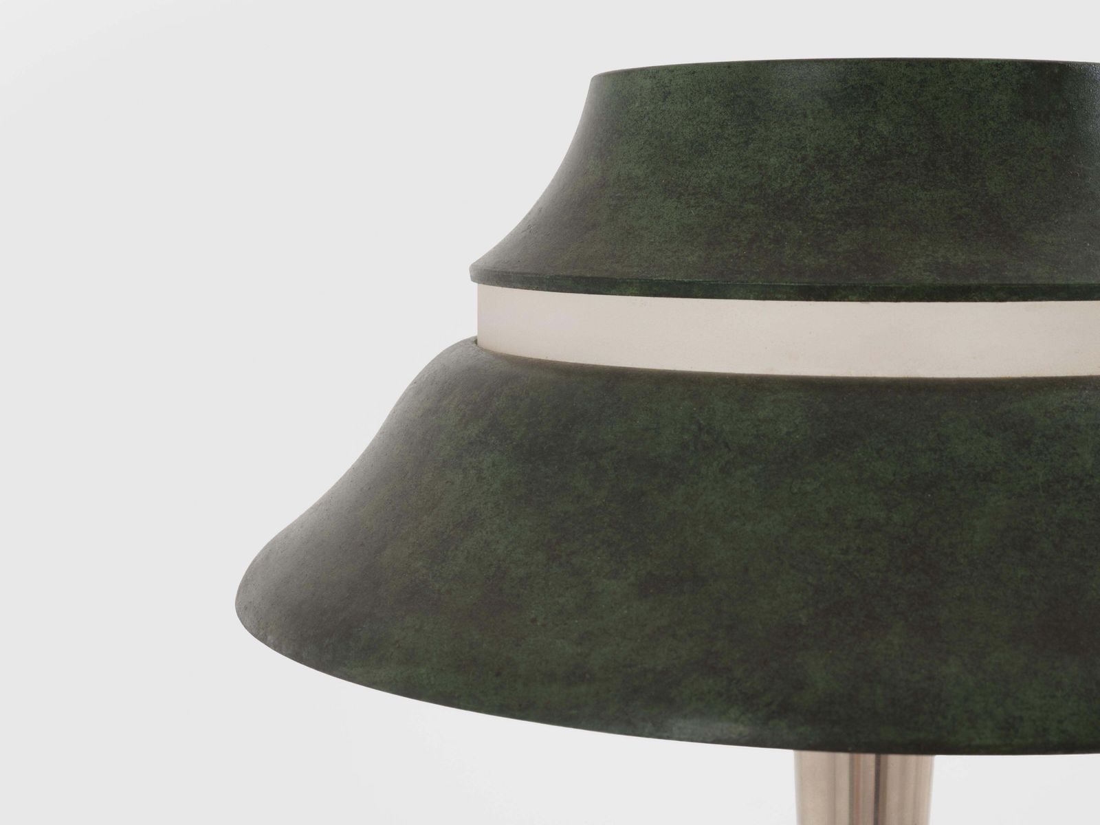 Lampe de table Jean Perzel en métal nickelé et métal patiné, années 1940 photo 8781.0