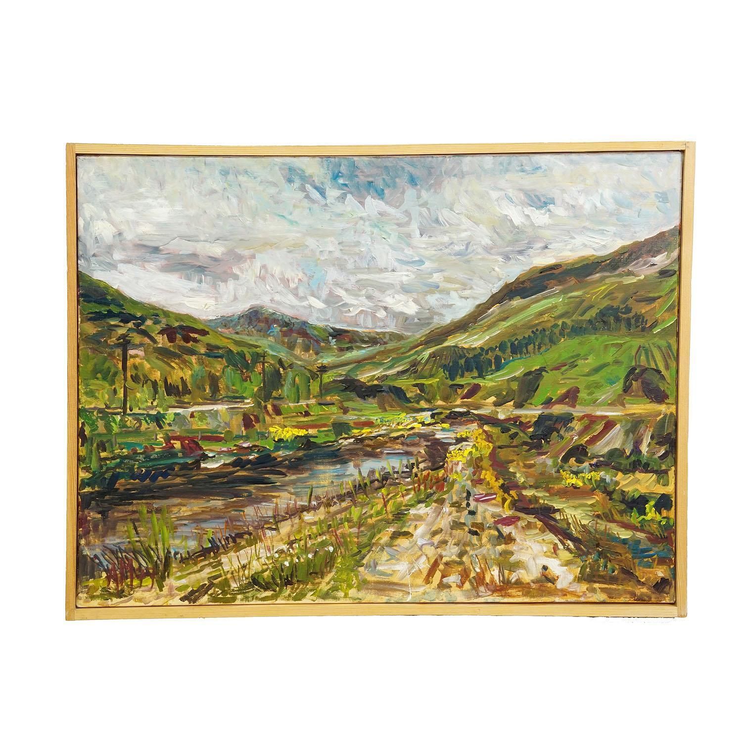 Glen Orchy / Balmally – Scottish Landscape, 1977 Oil Painting Alexander Michael photo for sale