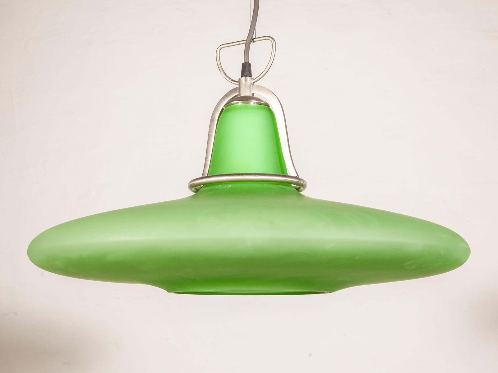 Av Mazzega Art Green Glass Chandelier Made In Italy, 1980s photo 1713.0