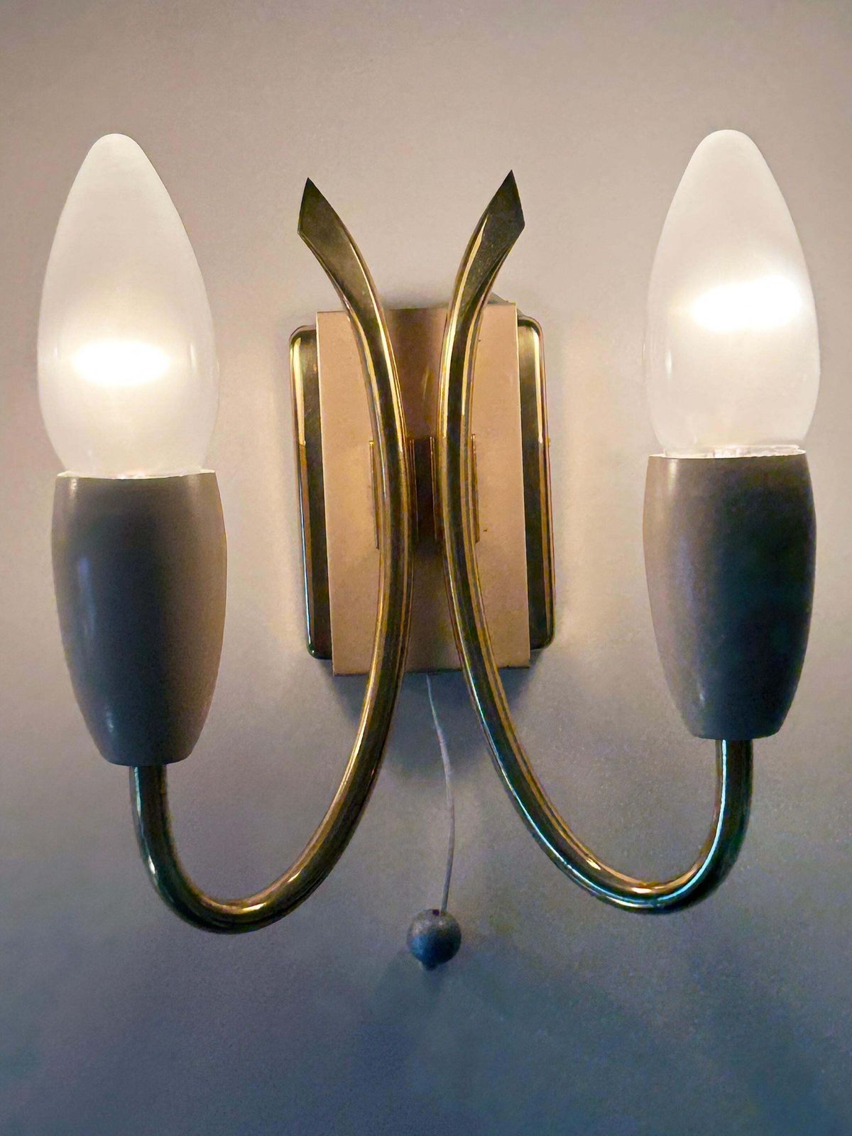 Set Of Two Lovely Mid Century Sputnik Sconces Or Wall Lights Germany 1950s photo buy