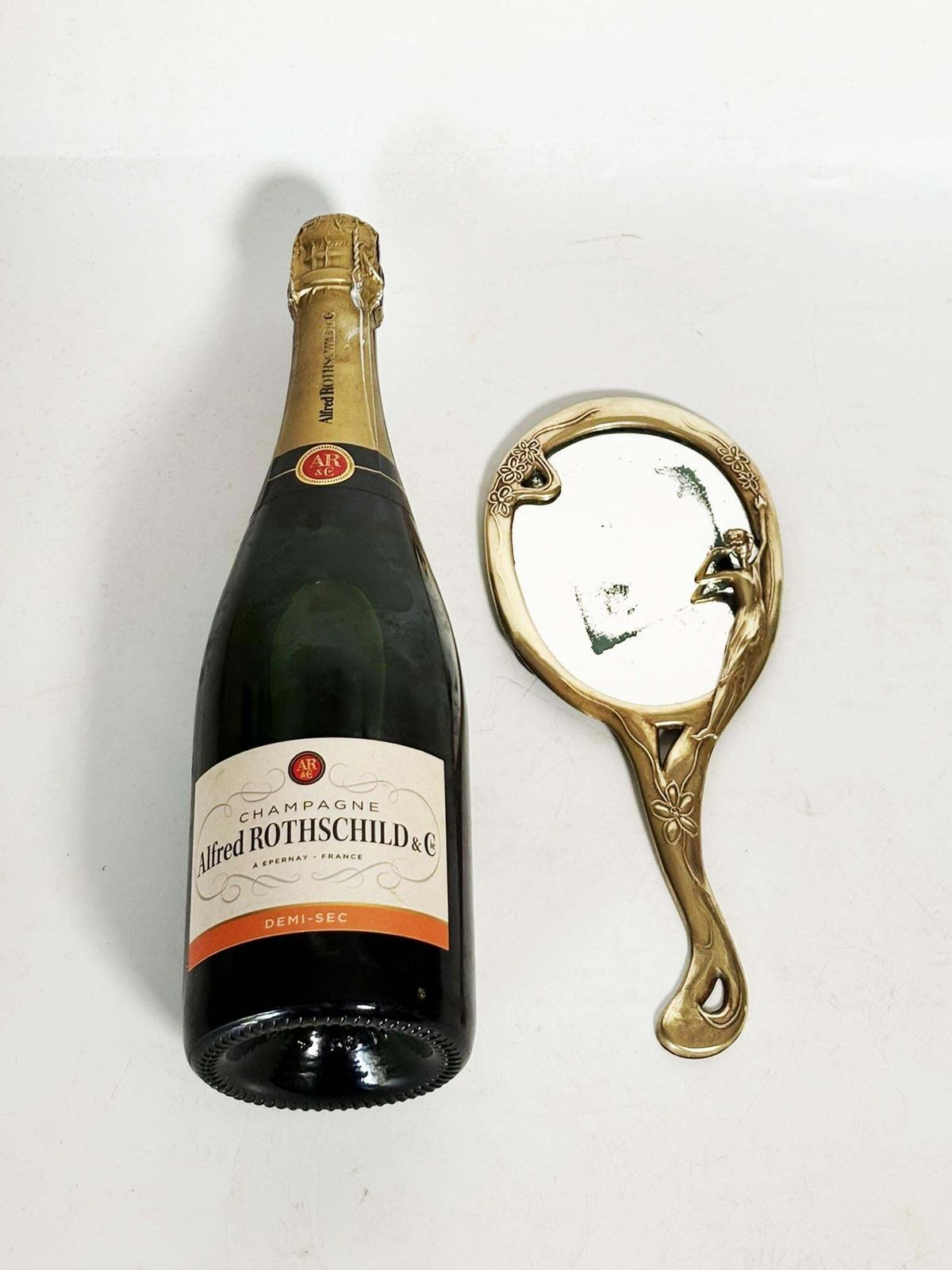 Art Deco Style Hand Mirror, 20th Century, France photo for sale