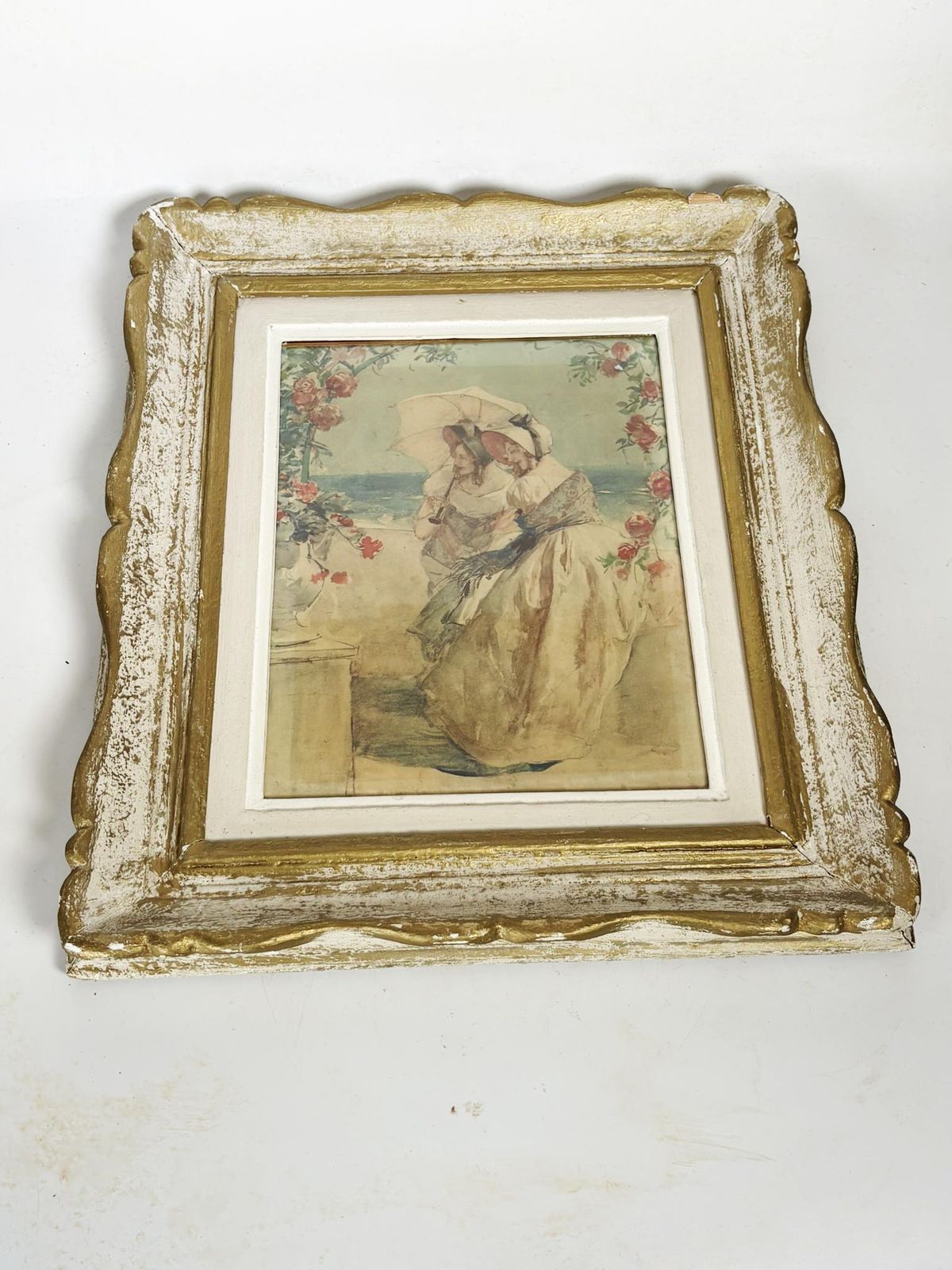 Pair Of Framed Lithographs, France, 1940 photo furniture